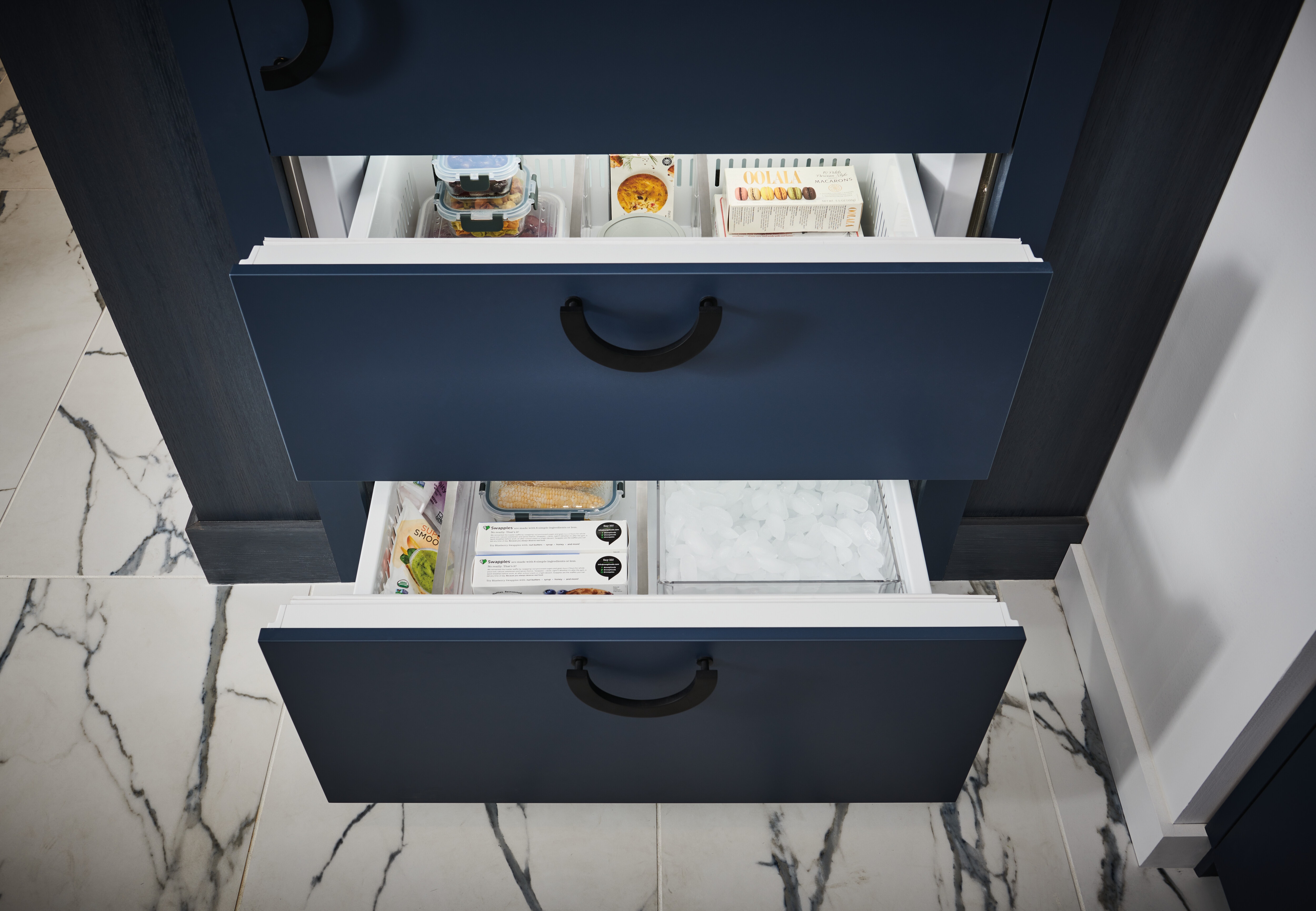 36" Designer Over-and-Under Refrigerator/Freezer with Ice Maker and Internal Dispenser - Panel Ready DET3650CIIDL