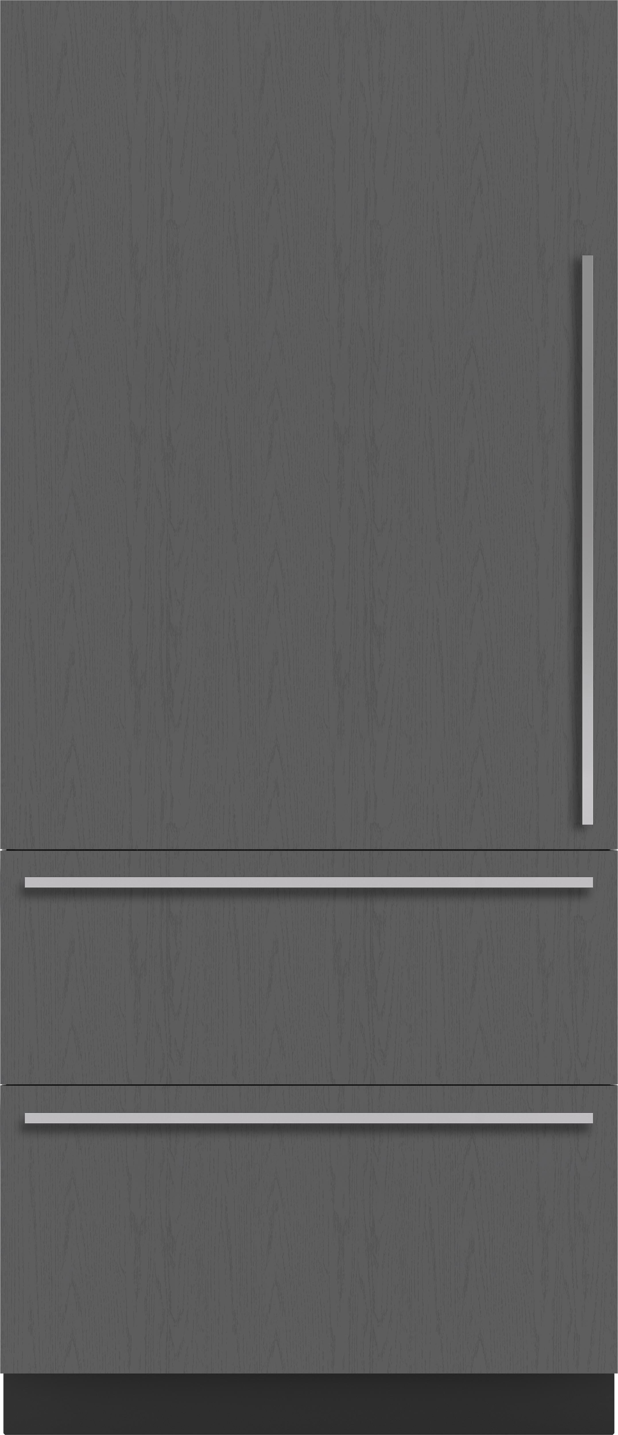 36" Designer Over-and-Under Refrigerator/Freezer with Ice Maker and Internal Dispenser - Panel Ready DET3650CIIDL