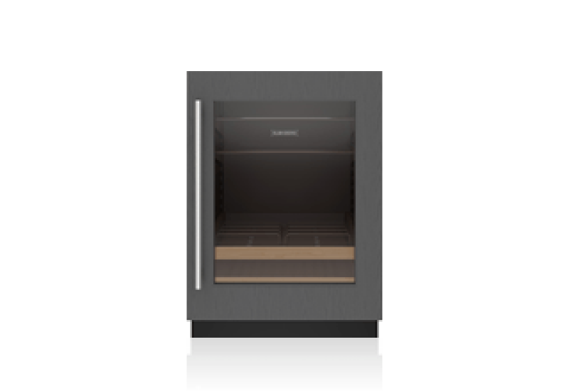 24" Designer Undercounter Beverage Center - Left Hinge DEU2450BGL