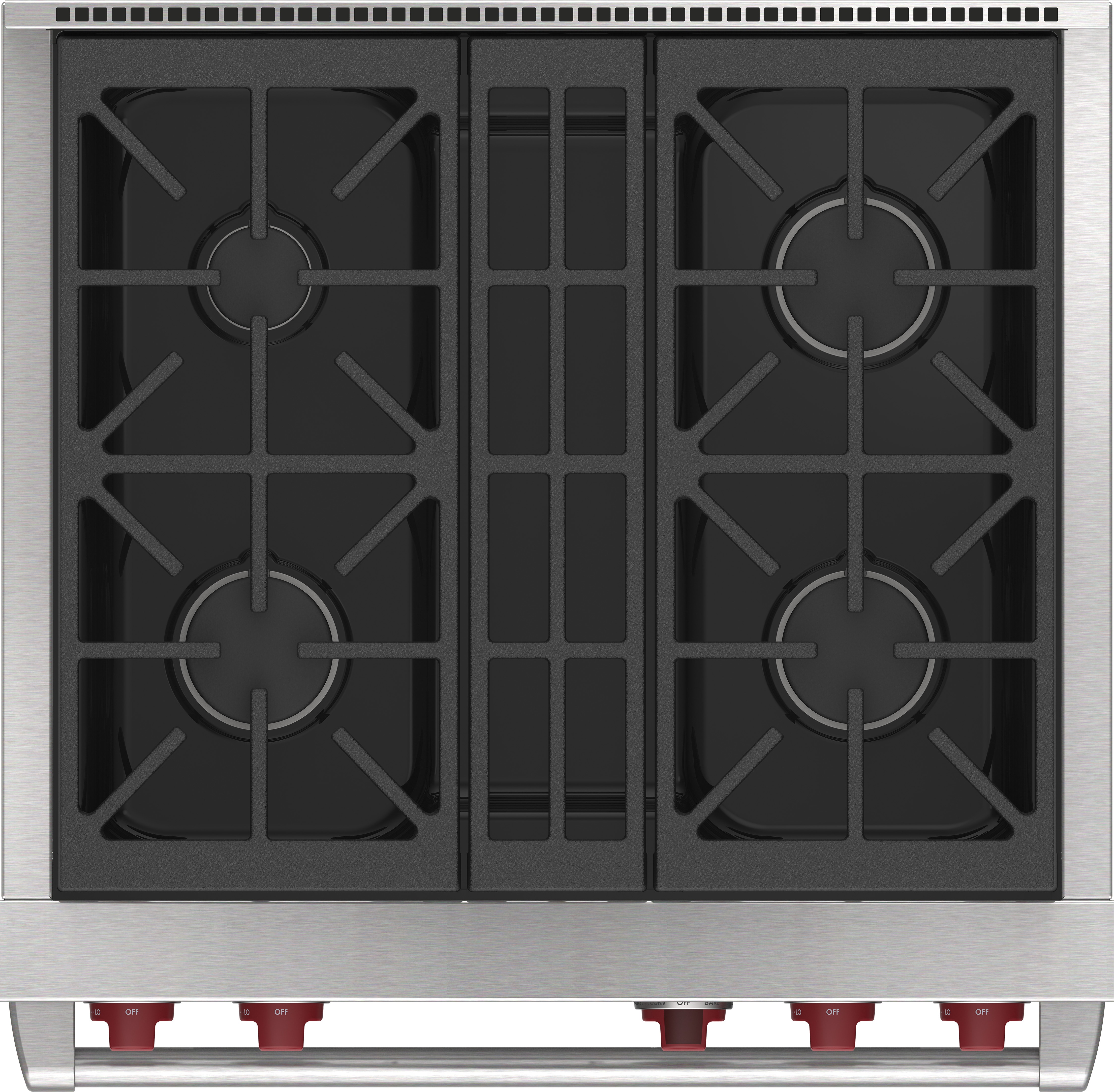 30" Dual Fuel Range - 4 Burners DF30450WHPLP