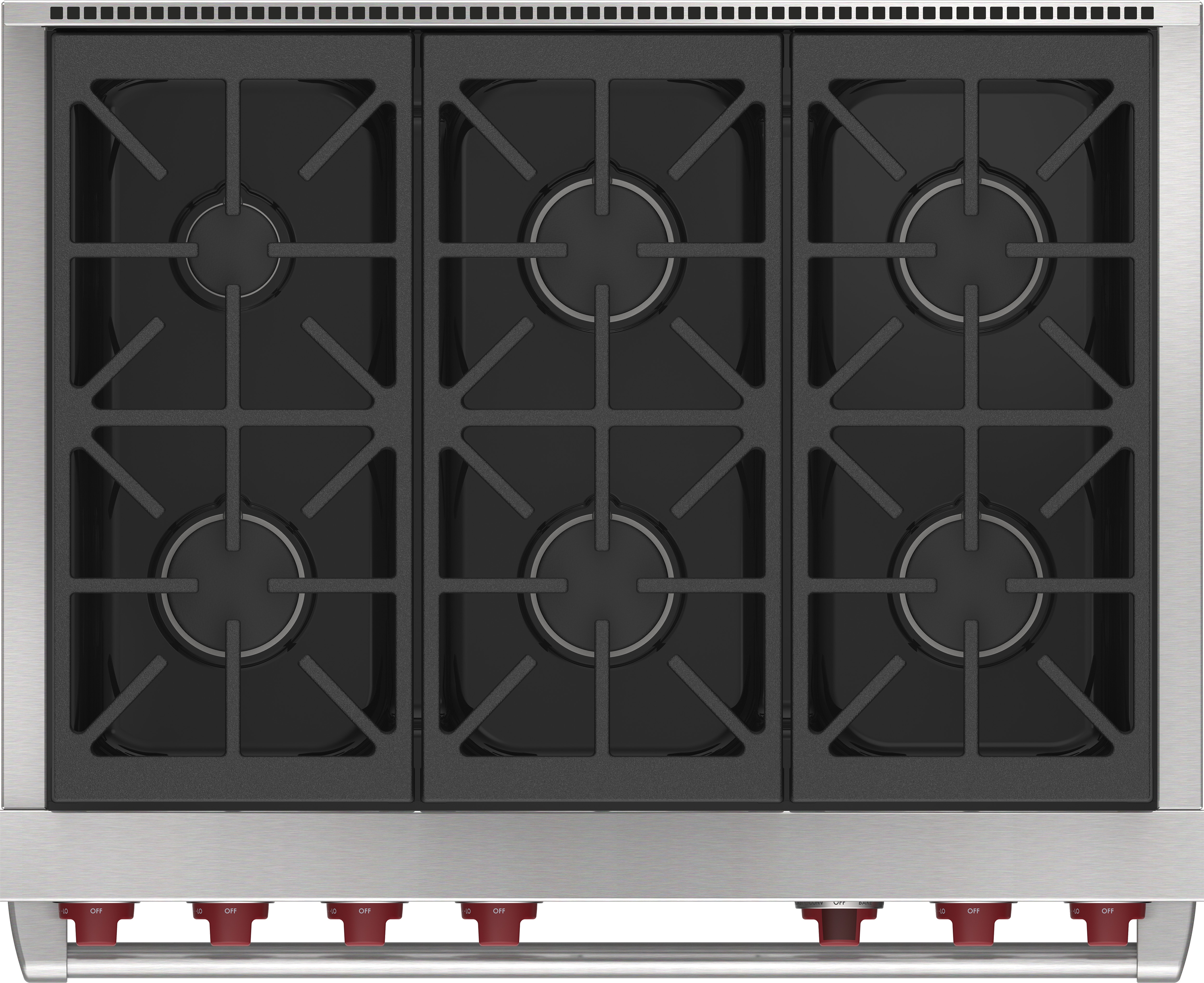 36" Dual Fuel Range - 6 Burners DF36650BKP
