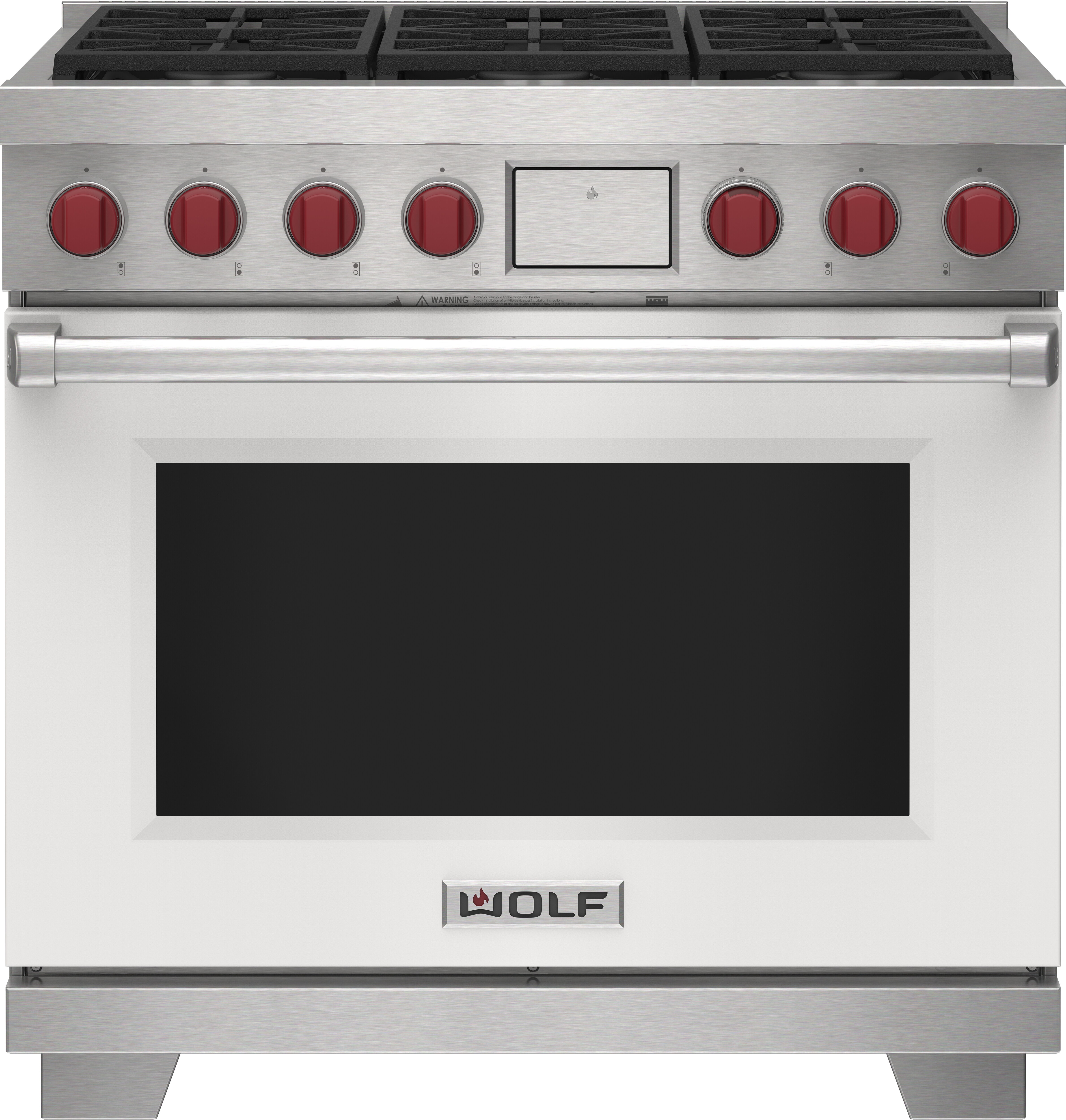 36" Dual Fuel Range - 6 Burners DF36650BKP