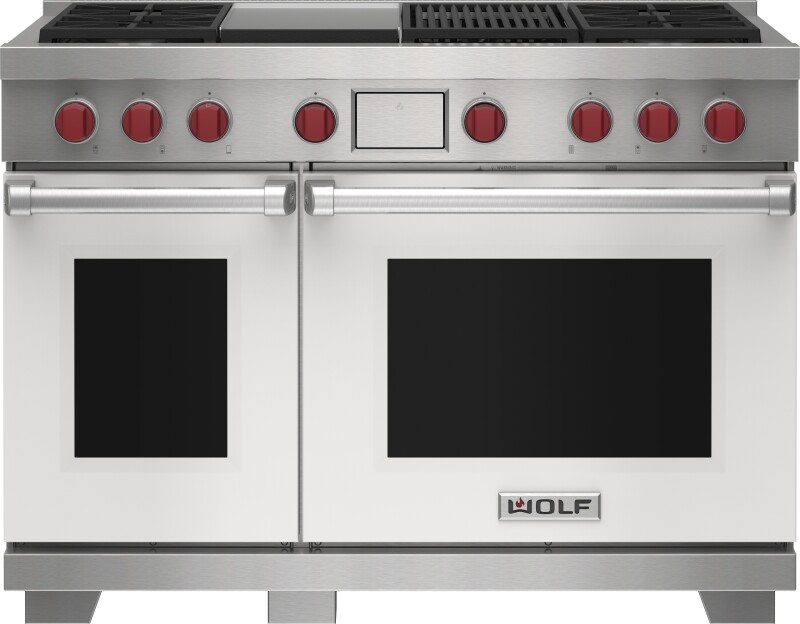 48" Dual Fuel Range - 4 Burners, Infrared Charbroiler and Infrared Griddle DF48450CGSP