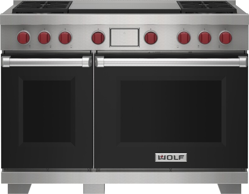 48" Dual Fuel Range - 4 Burners and Infrared Dual Griddle DF48450DGSPLP