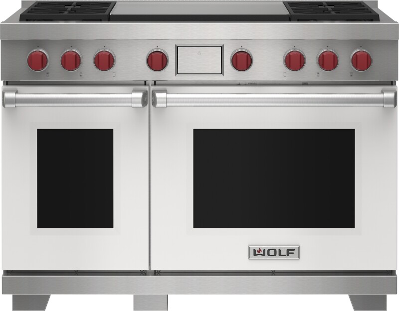 48" Dual Fuel Range - 4 Burners and Infrared Dual Griddle DF48450DGSPLP
