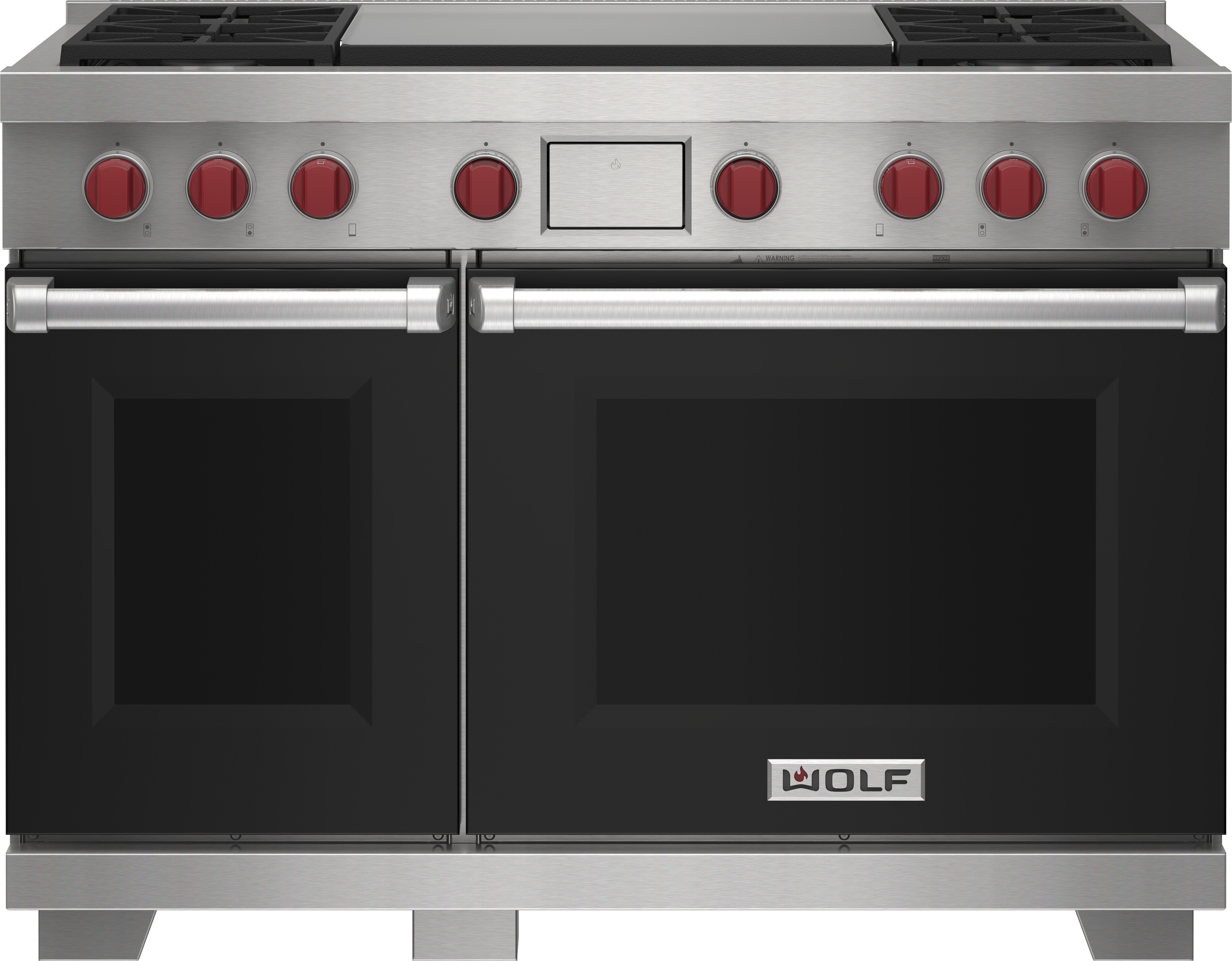 48" Dual Fuel Range - 4 Burners and Infrared Dual Griddle DF48450DGWHP