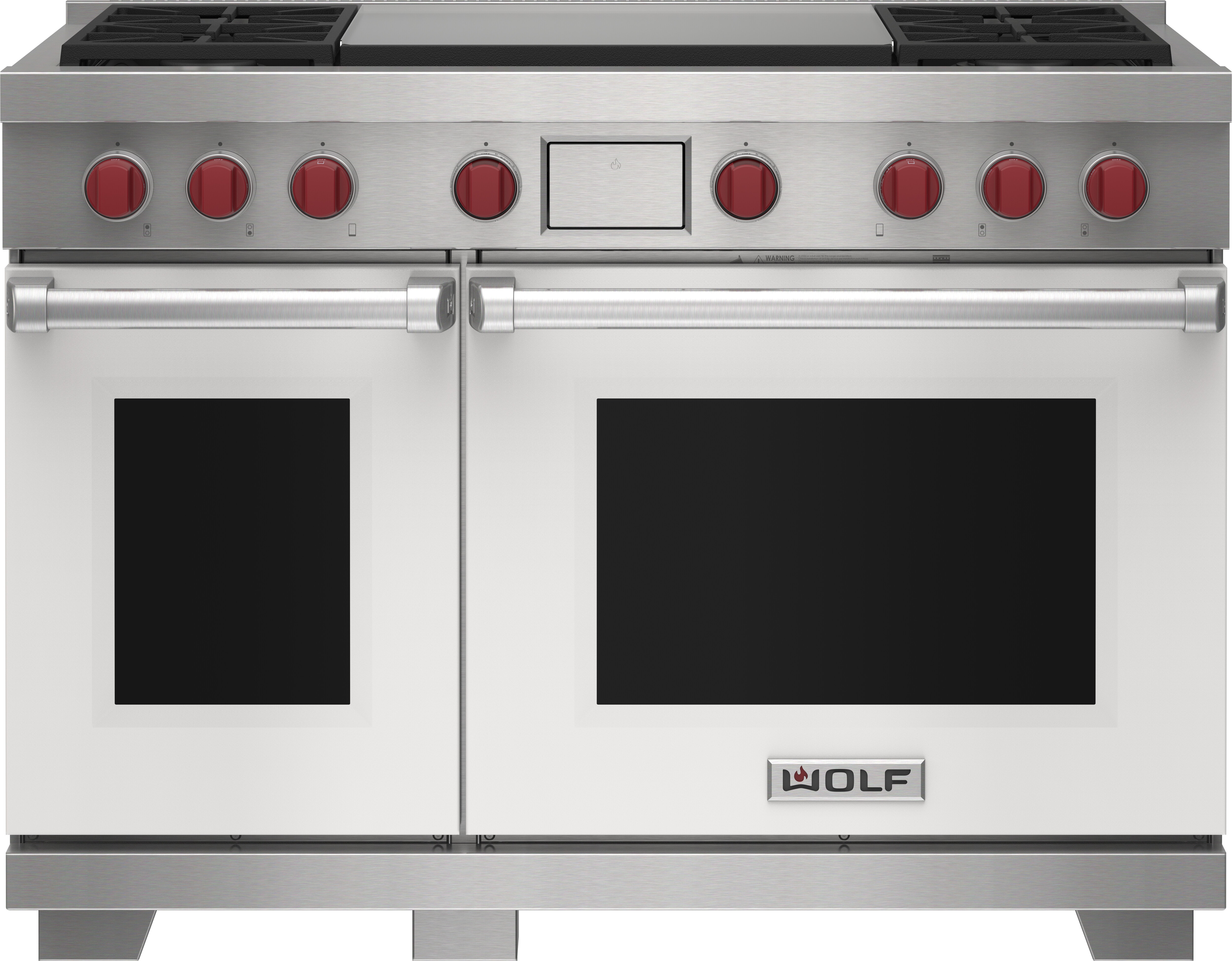 48" Dual Fuel Range - 4 Burners and Infrared Dual Griddle DF48450DGWHP