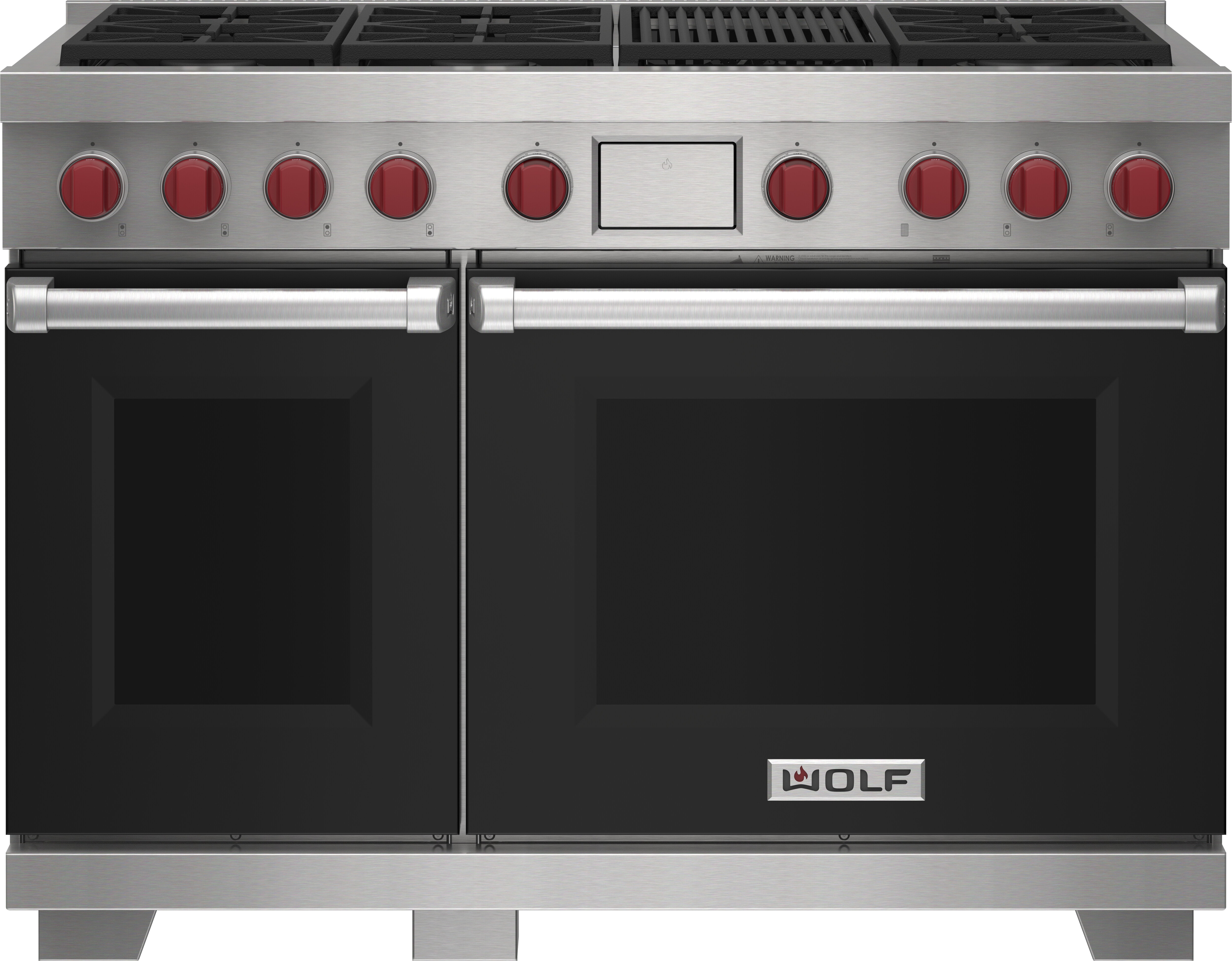 48" Dual Fuel Range - 6 Burners and Infrared Charbroiler DF48650CBKPLP