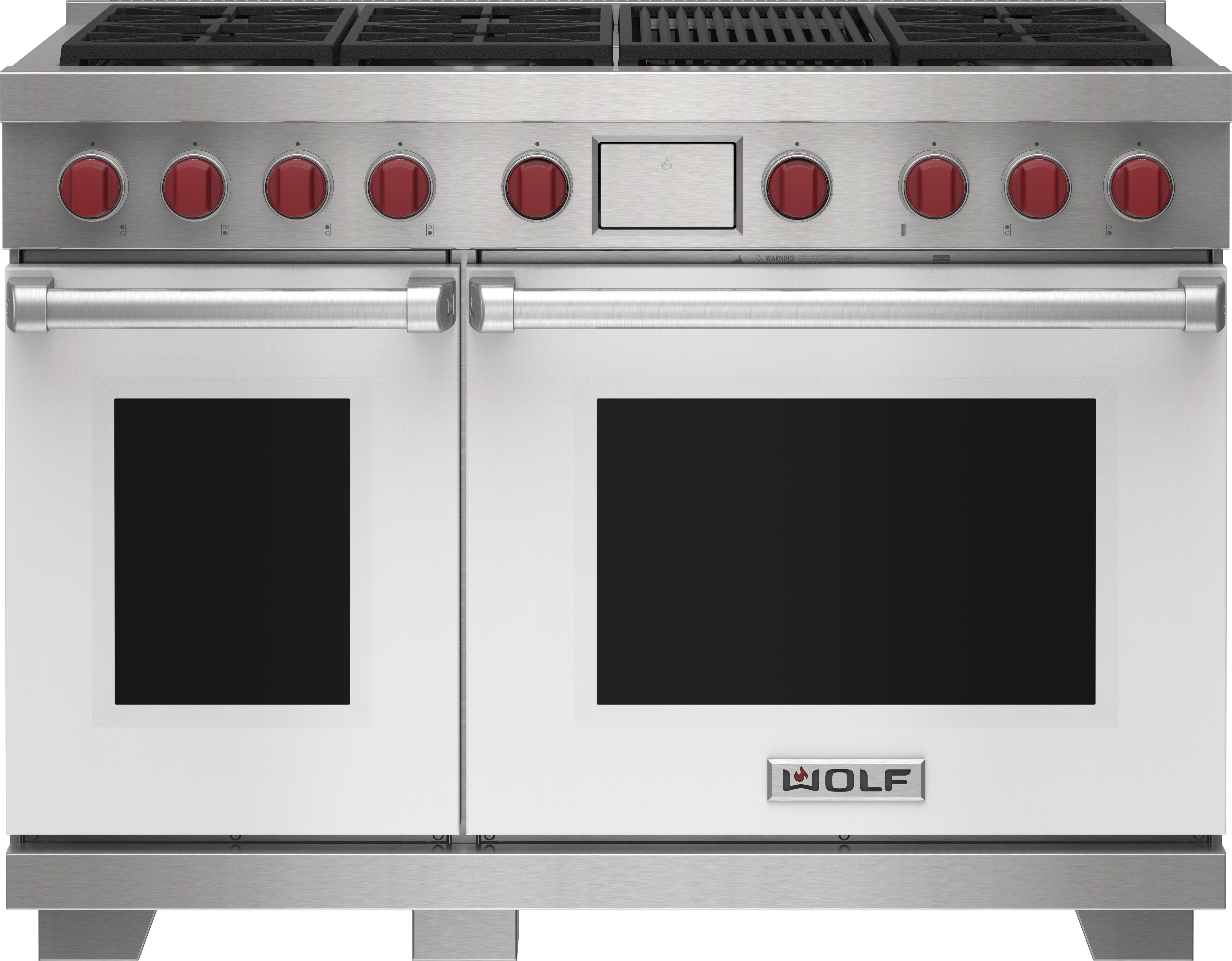 48" Dual Fuel Range - 6 Burners and Infrared Charbroiler DF48650CBKP