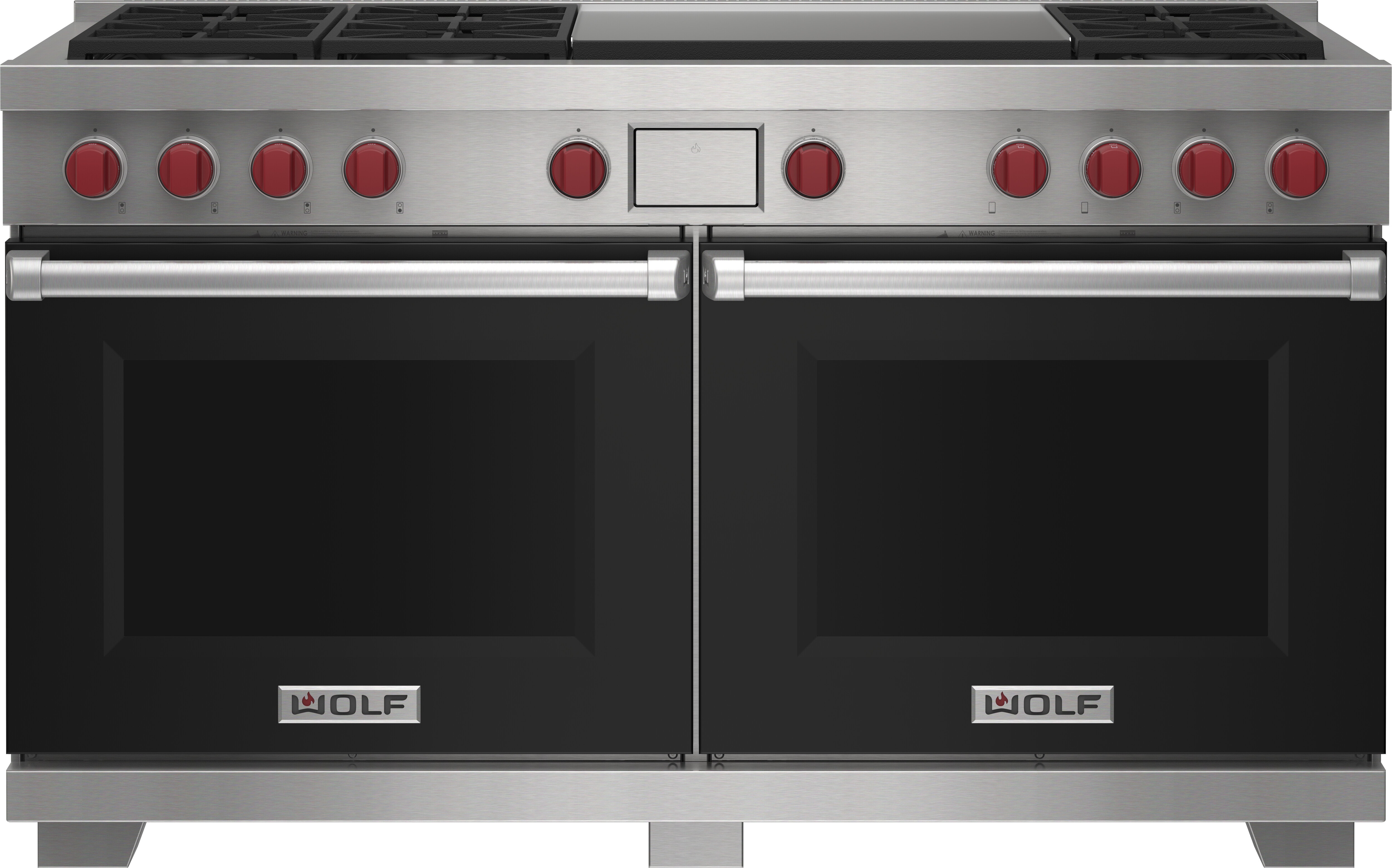60" Dual Fuel Range - 6 Burners and Infrared Dual Griddle DF60650DGBKPLP