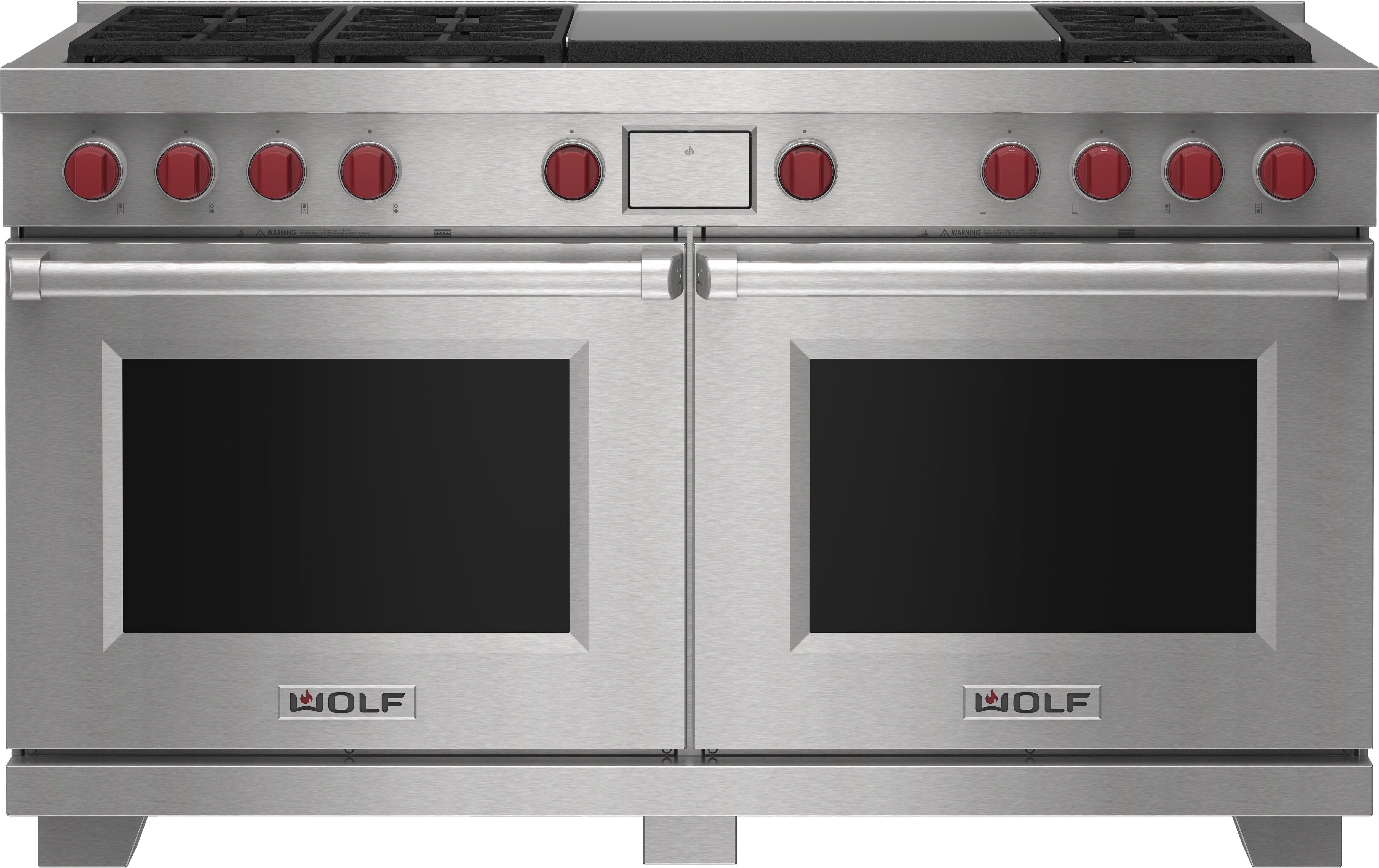 60" Dual Fuel Range - 6 Burners and Infrared Dual Griddle DF60650DGBKP