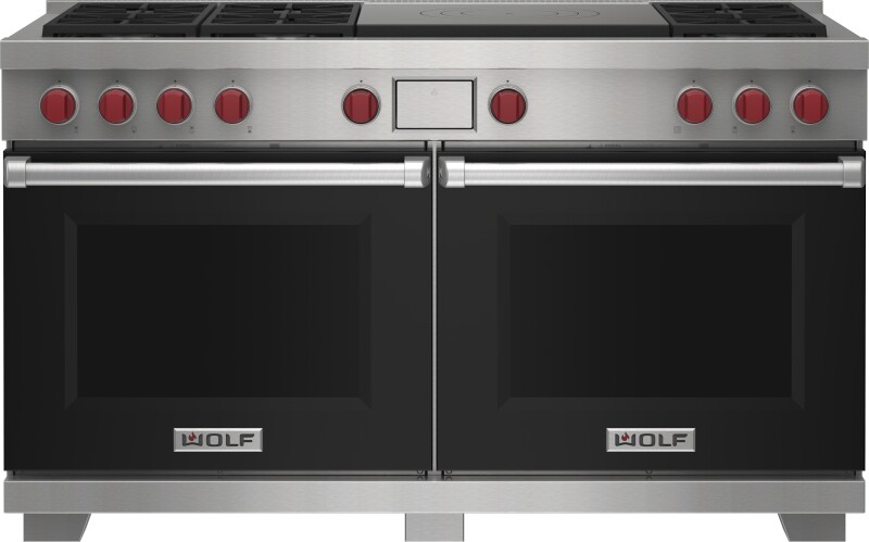 60" Dual Fuel Range - 6 Burners and French Top DF60650FBKP