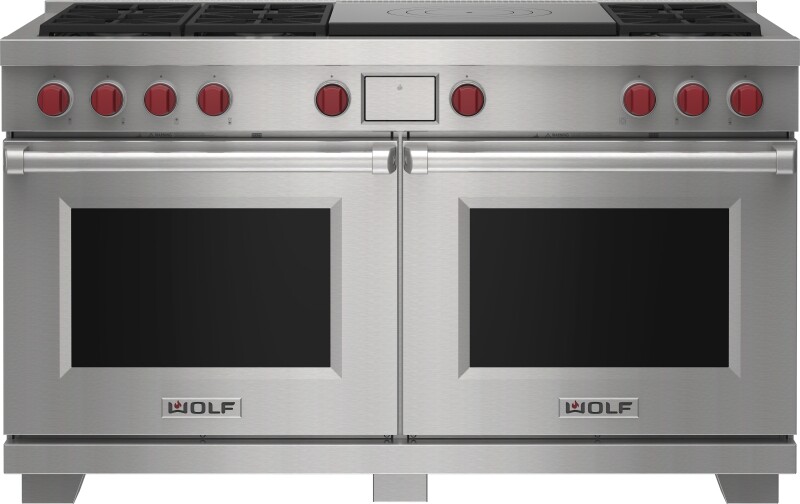 60" Dual Fuel Range - 6 Burners and French Top DF60650FBKPLP