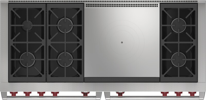 60" Dual Fuel Range - 6 Burners and French Top DF60650FBKPLP