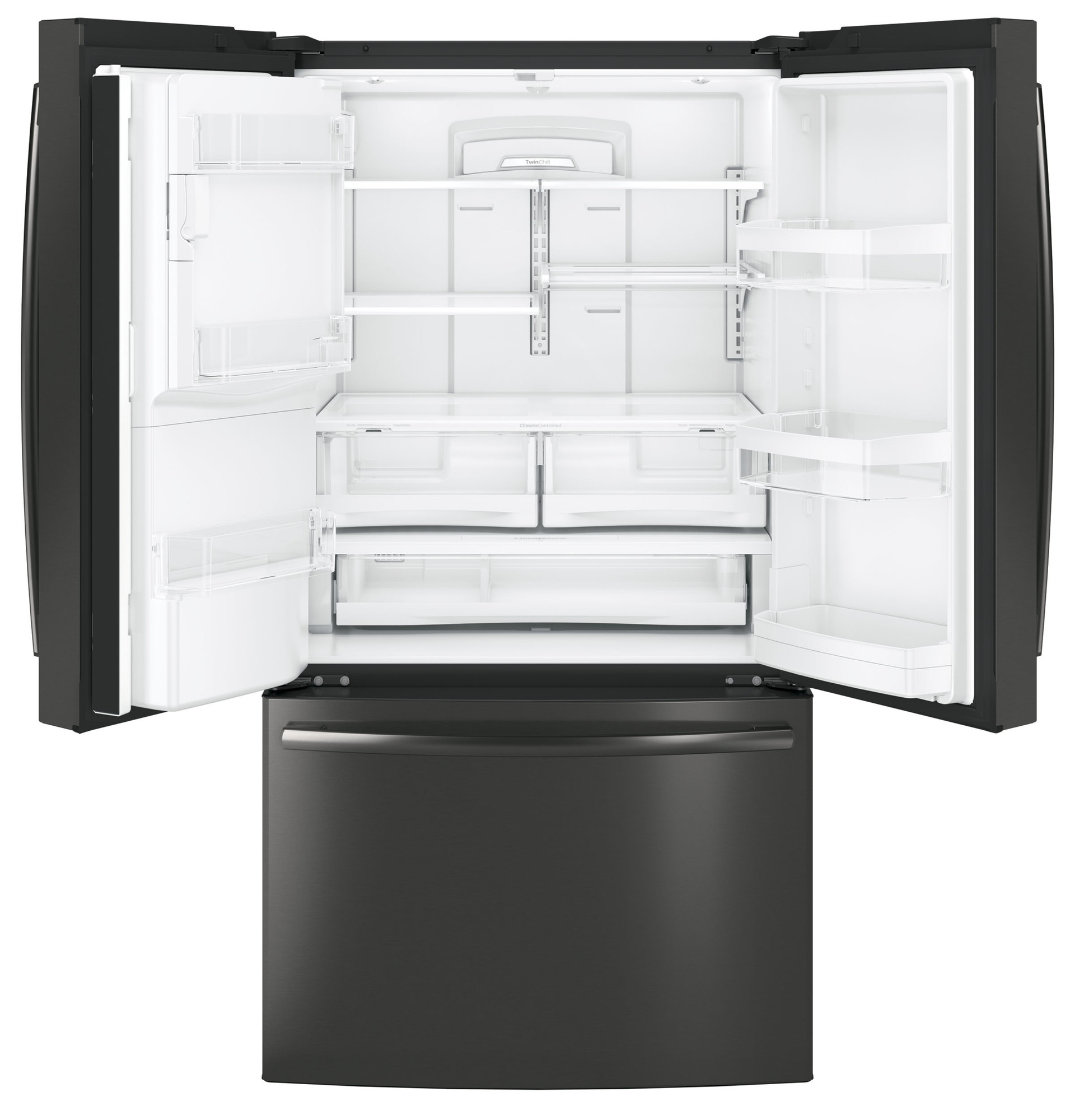 Adora series by GE 27.7 Cu. Ft. French-Door Refrigerator DFE28JBLTS, product image 4 of 9