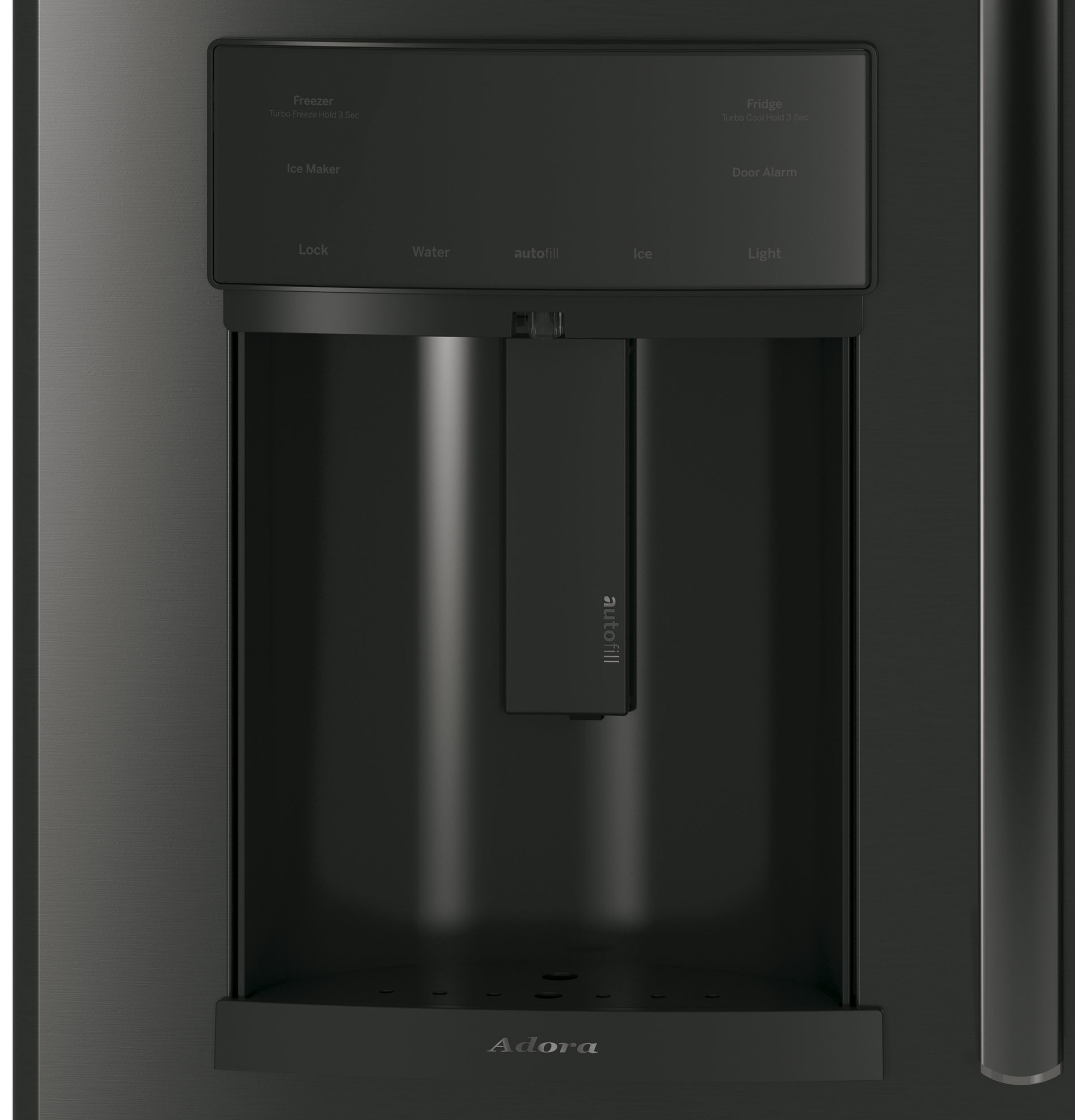 Adora series by GE 27.7 Cu. Ft. French-Door Refrigerator DFE28JBLTS, product image 5 of 9