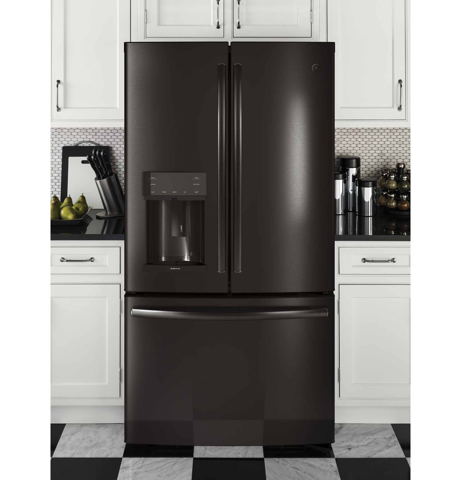 Adora series by GE 27.7 Cu. Ft. French-Door Refrigerator DFE28JBLTS, product image 8 of 9