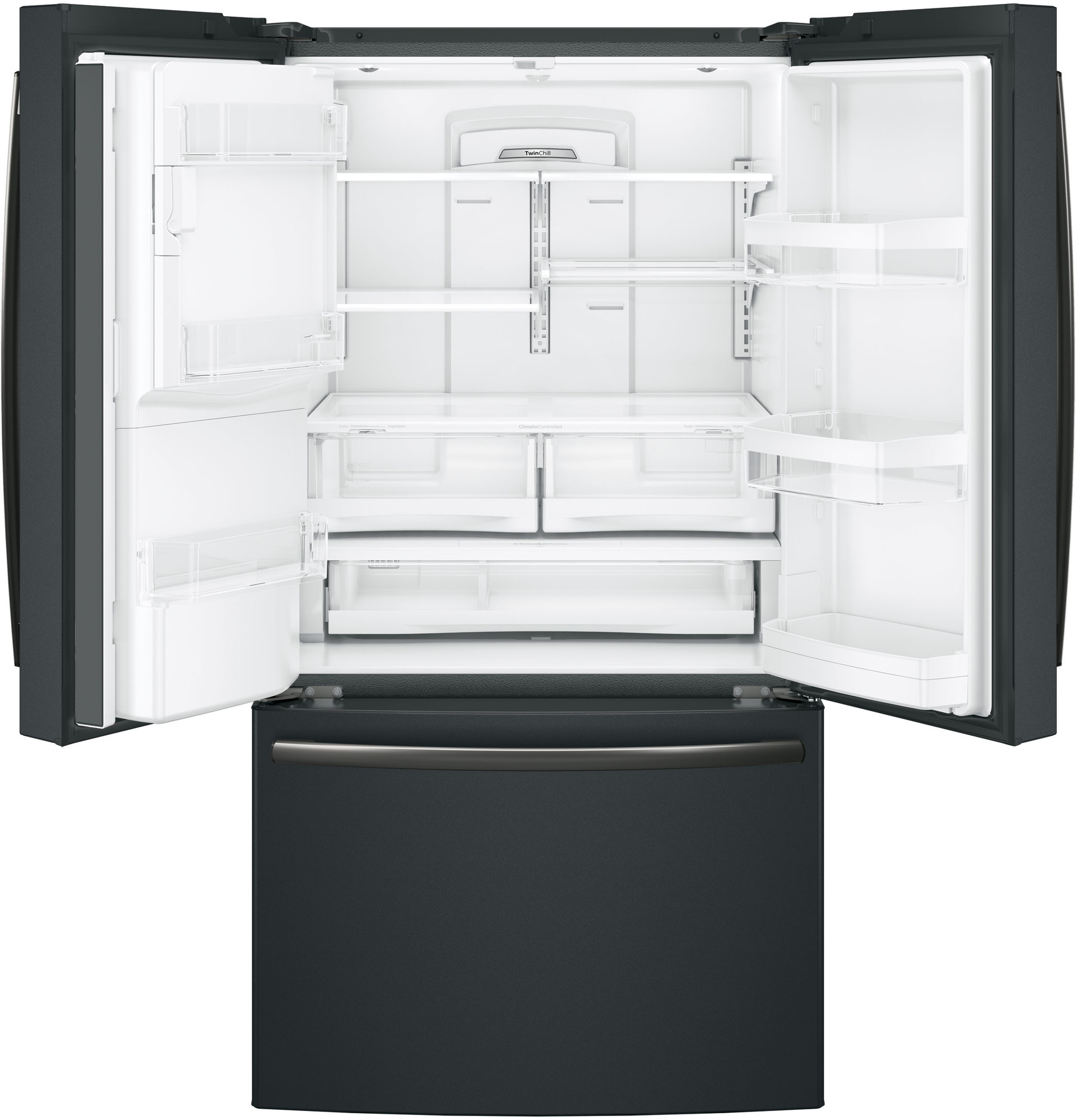 Adora series by GE 27.7 Cu. Ft. French-Door Refrigerator DFE28JELDS, product image 2 of 8