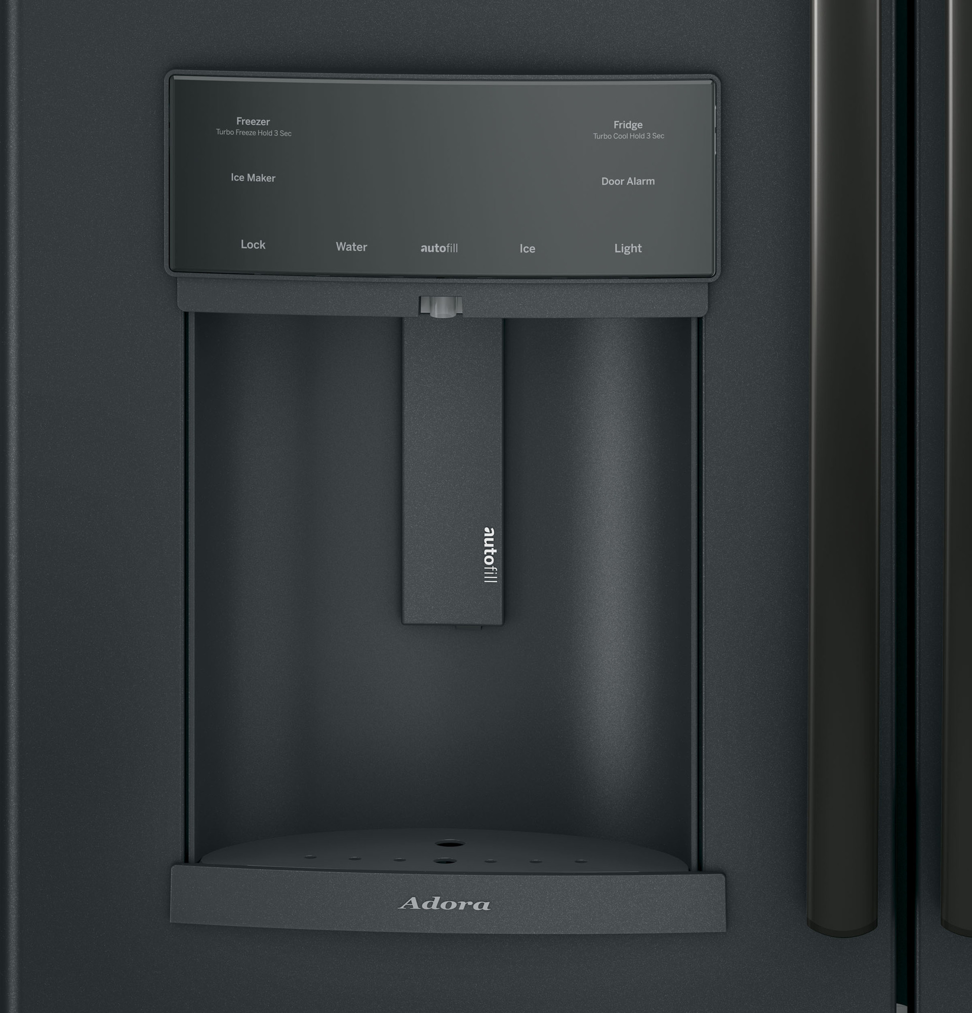 Adora series by GE 27.7 Cu. Ft. French-Door Refrigerator DFE28JELDS, product image 4 of 8