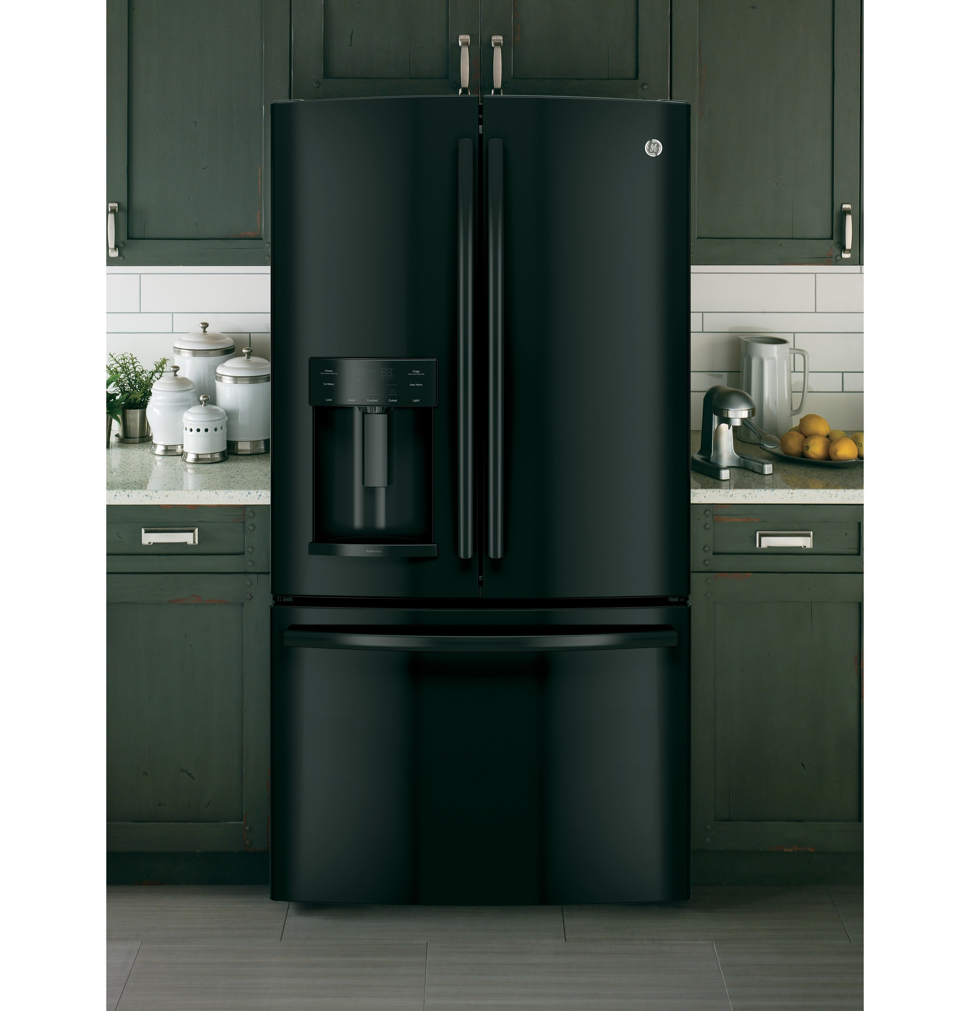 Adora series by GE 27.7 Cu. Ft. French-Door Refrigerator DFE28JGHBB, product image 7 of 10