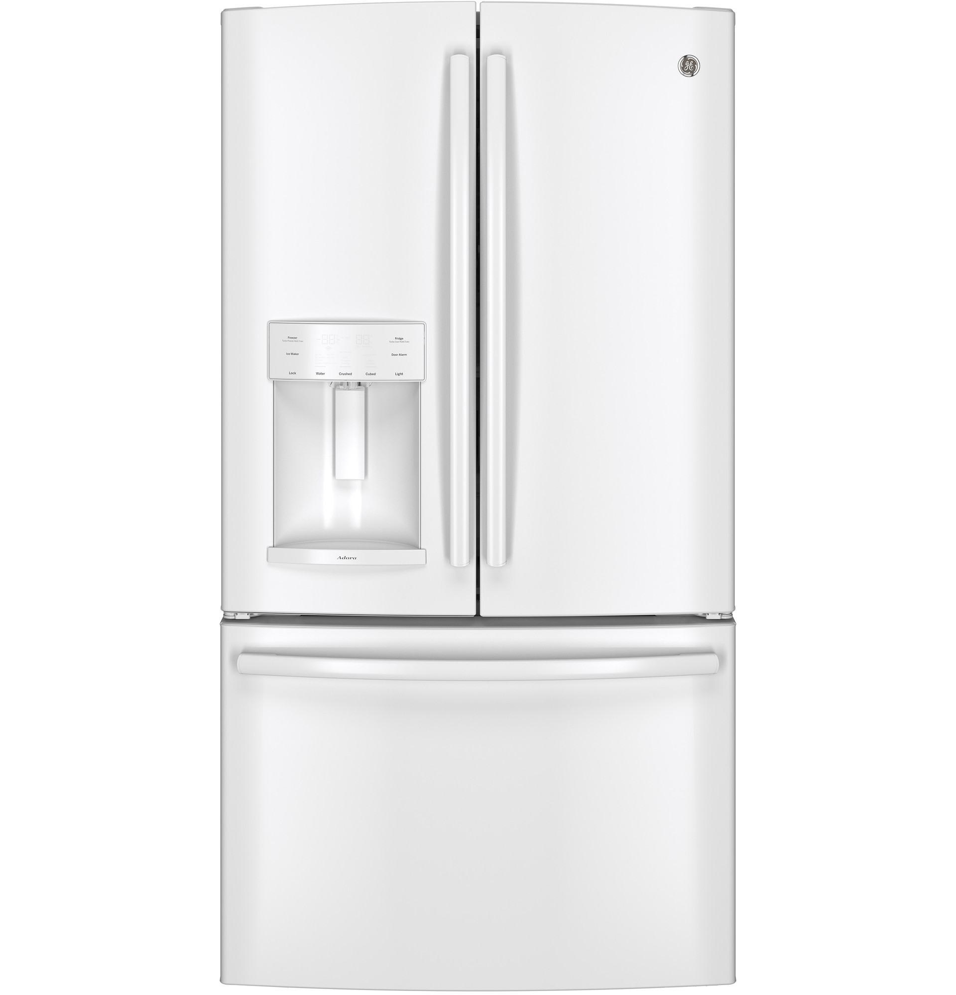 Adora series by GE 27.7 Cu. Ft. French-Door Refrigerator DFE28JGHWW