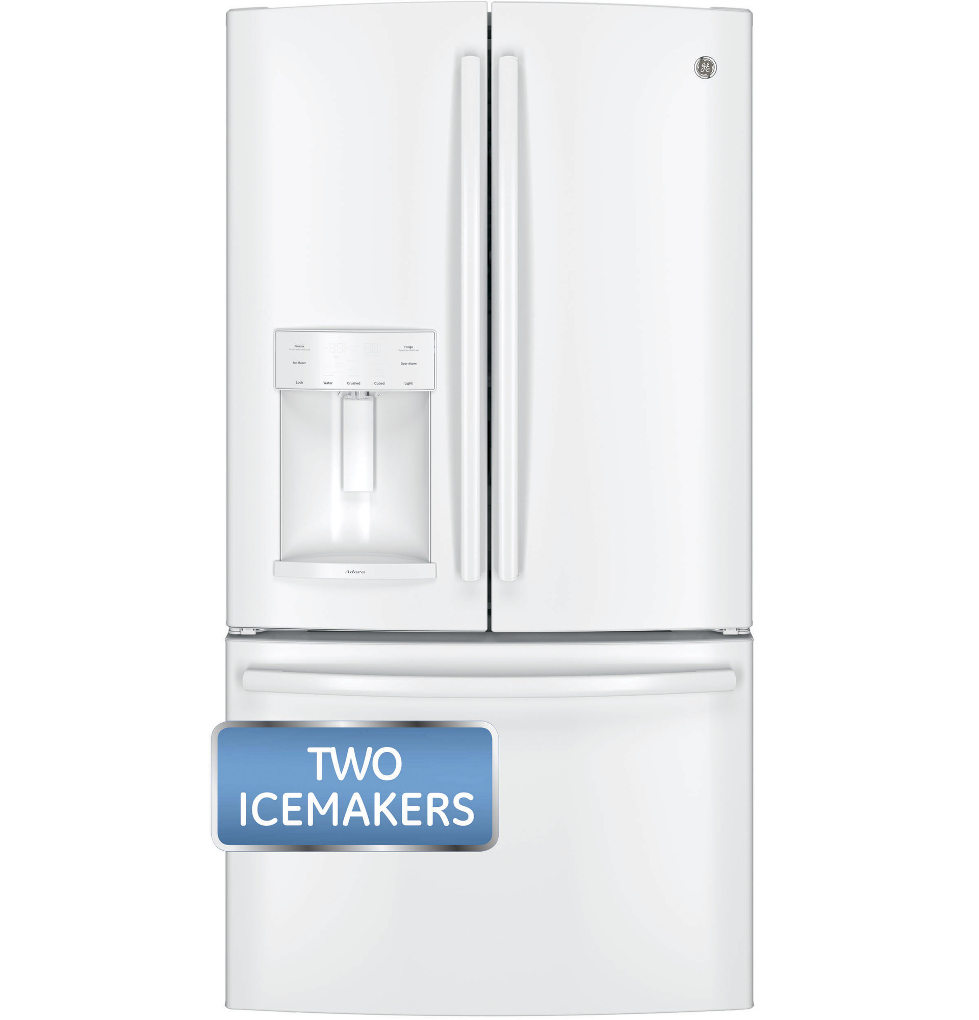 Adora series by GE 27.7 Cu. Ft. French-Door Refrigerator DFE28JGHWW, product image 8 of 10