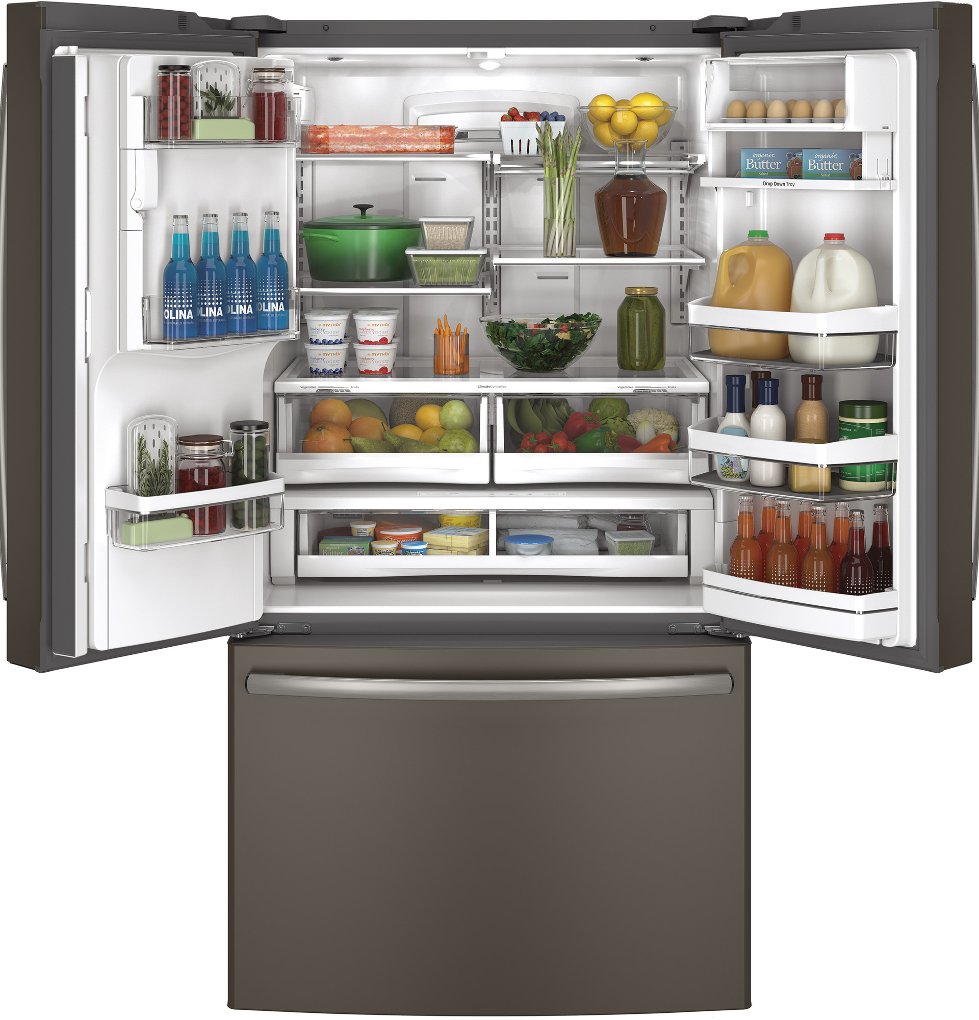 Adora series by GE 27.7 Cu. Ft. French-Door Refrigerator DFE28JMHES, product image 2 of 12