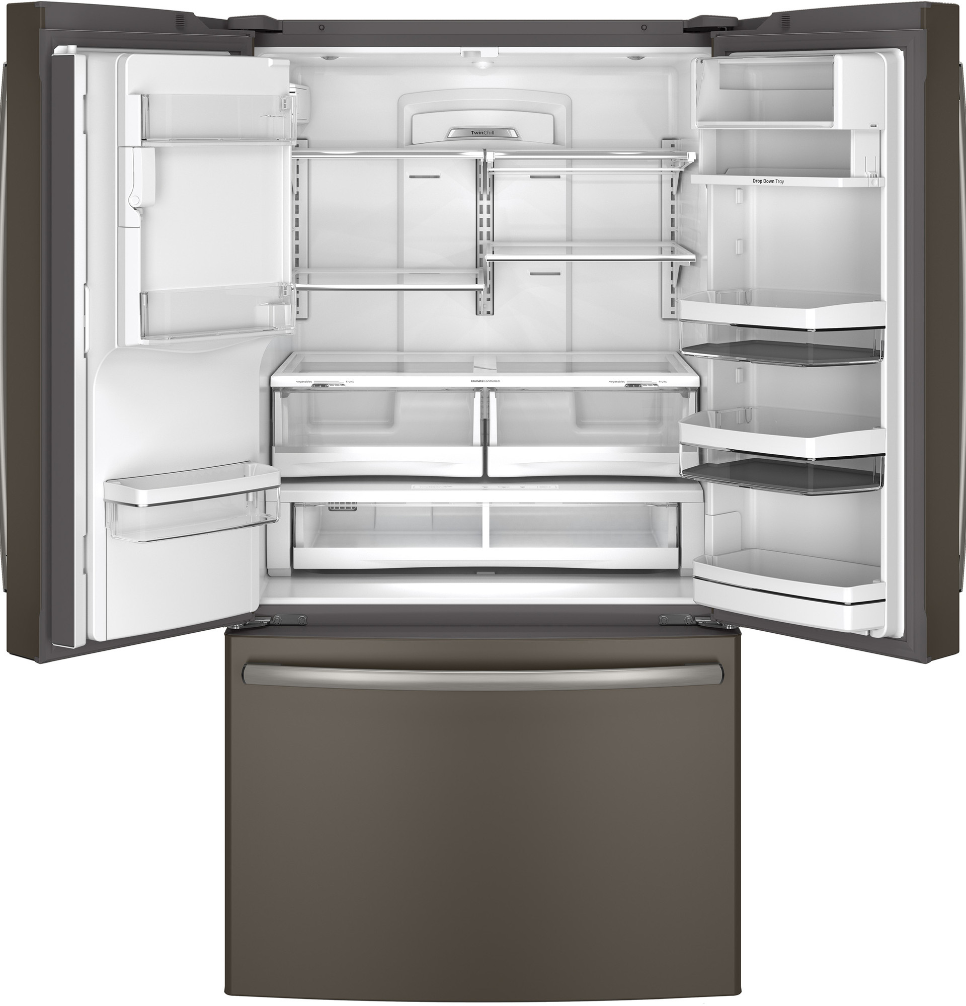 Adora series by GE 27.7 Cu. Ft. French-Door Refrigerator DFE28JMHES, product image 3 of 12