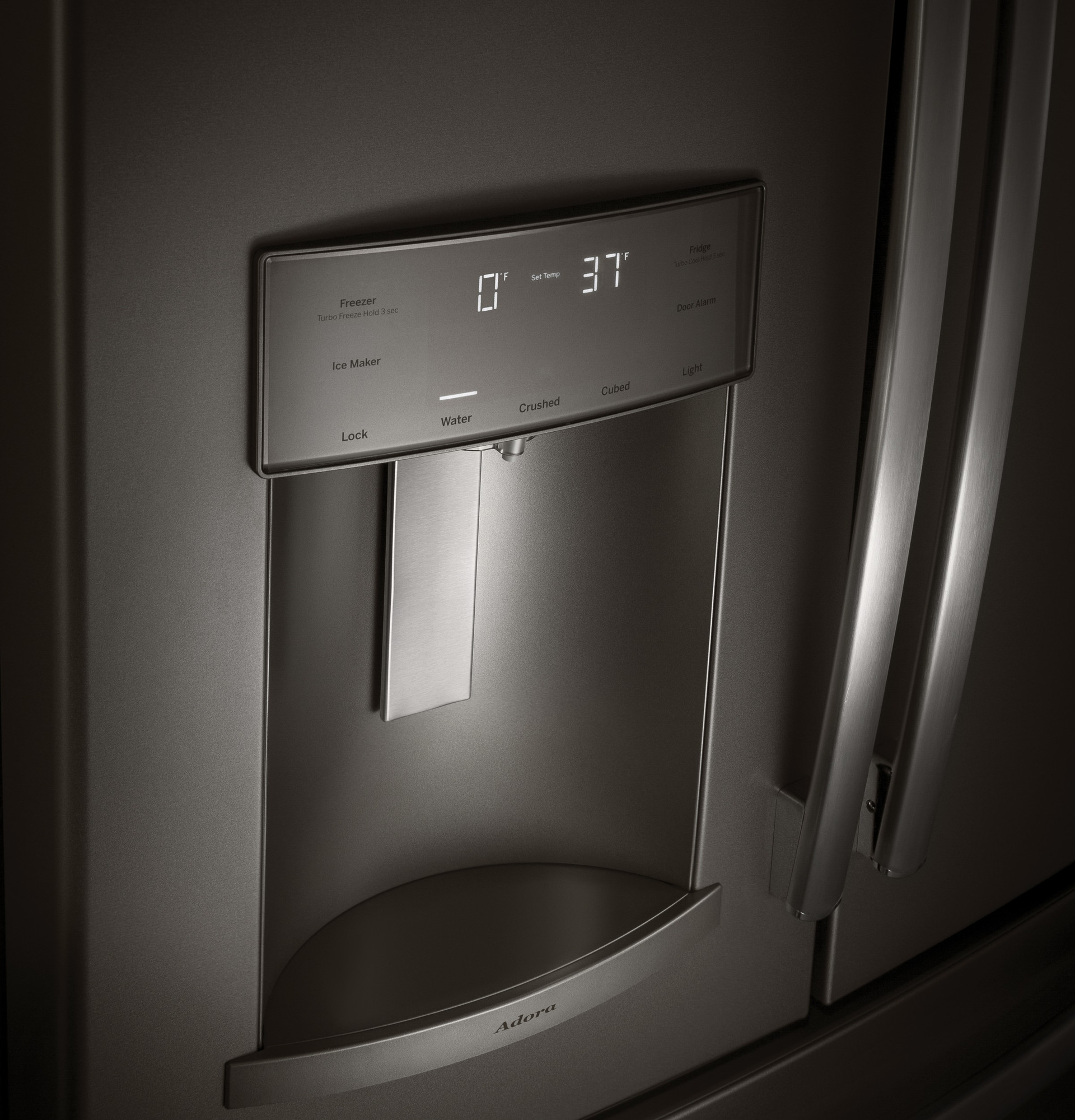 Adora series by GE 27.7 Cu. Ft. French-Door Refrigerator DFE28JMHES, product image 9 of 12