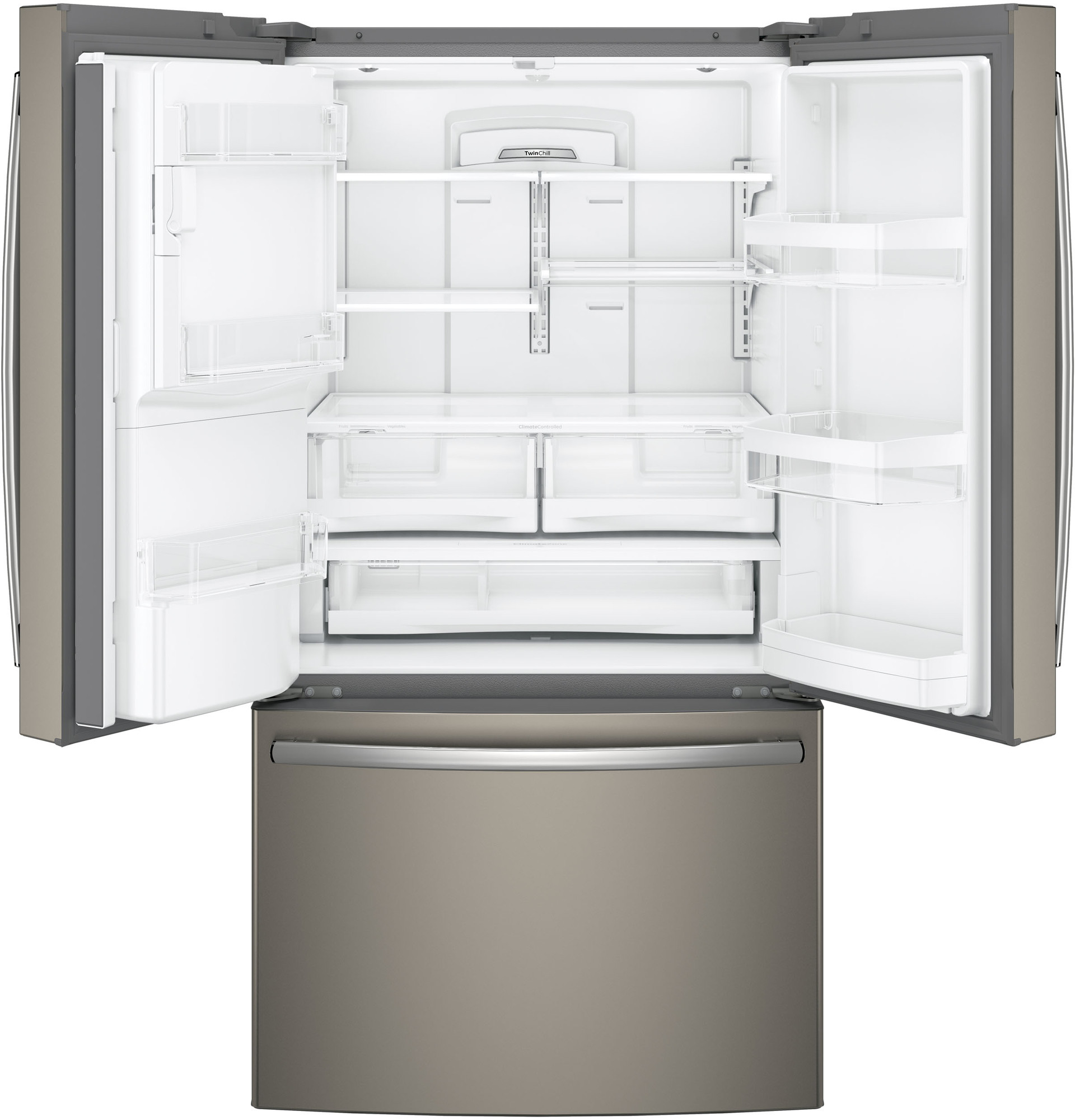 Adora series by GE 27.7 Cu. Ft. French-Door Refrigerator DFE28JMKES, product image 3 of 12