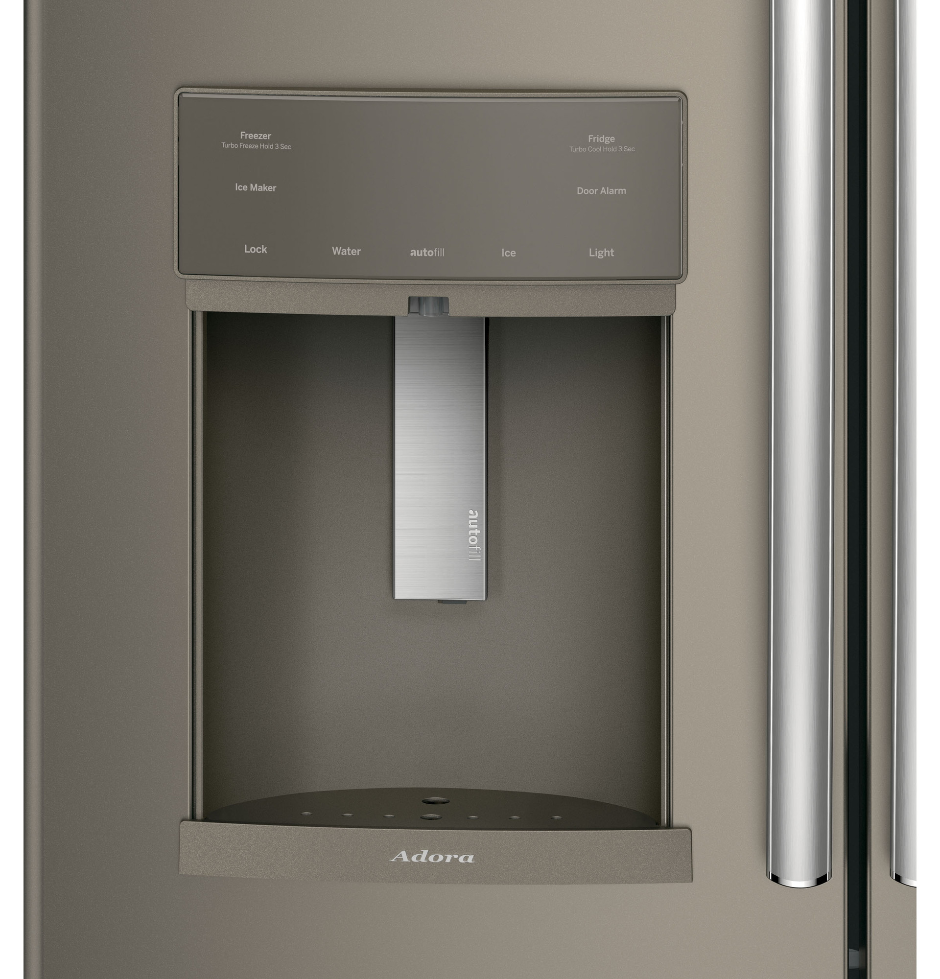 Adora series by GE 27.7 Cu. Ft. French-Door Refrigerator DFE28JMKES, product image 4 of 12