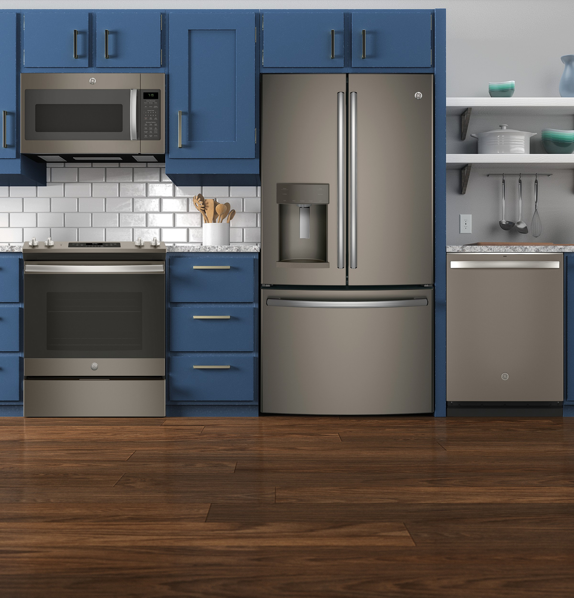 Adora series by GE 27.7 Cu. Ft. French-Door Refrigerator DFE28JMKES, product image 8 of 12