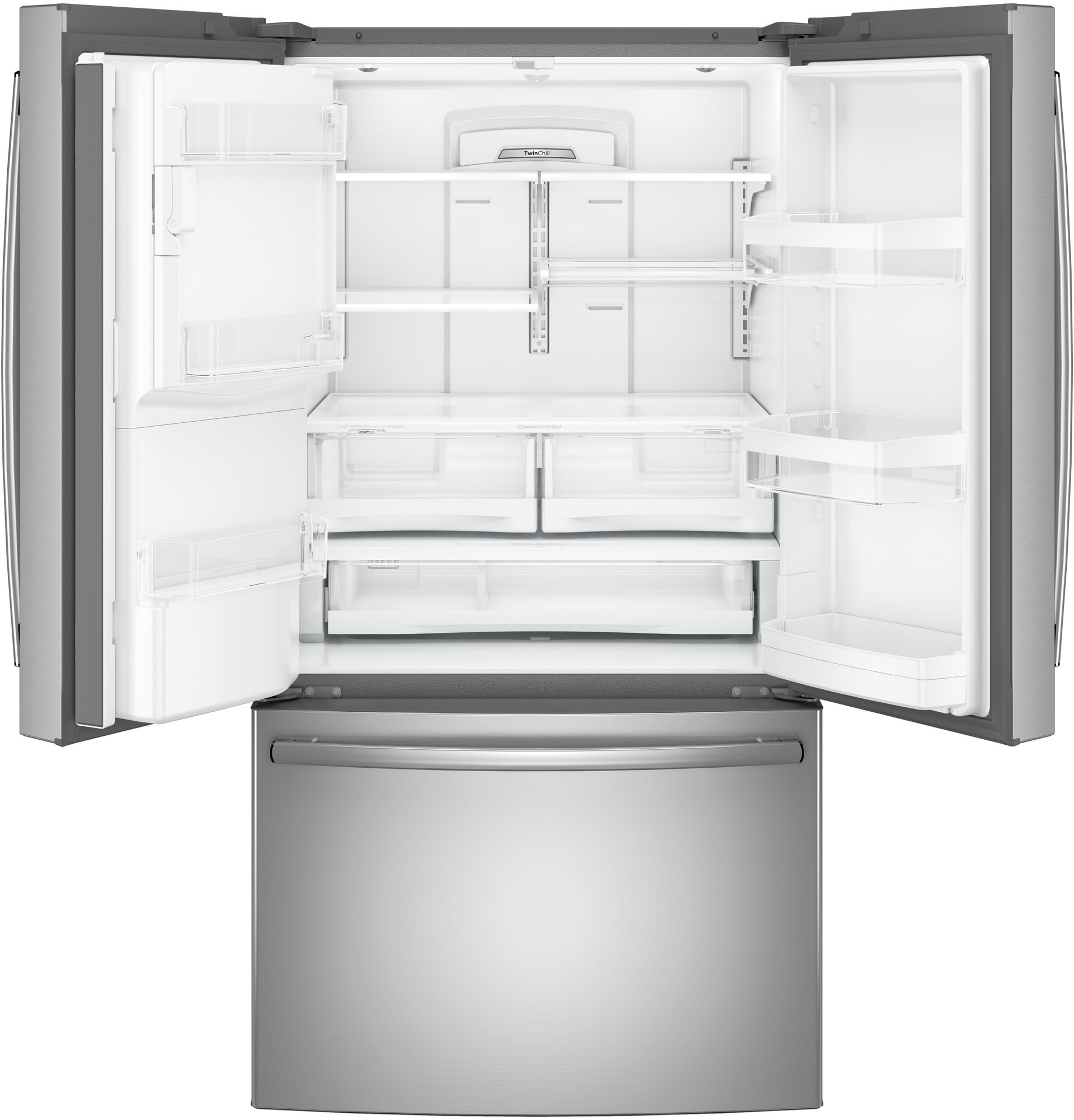 Adora series by GE 27.7 Cu. Ft. French-Door Refrigerator DFE28JSKSS, product image 3 of 11