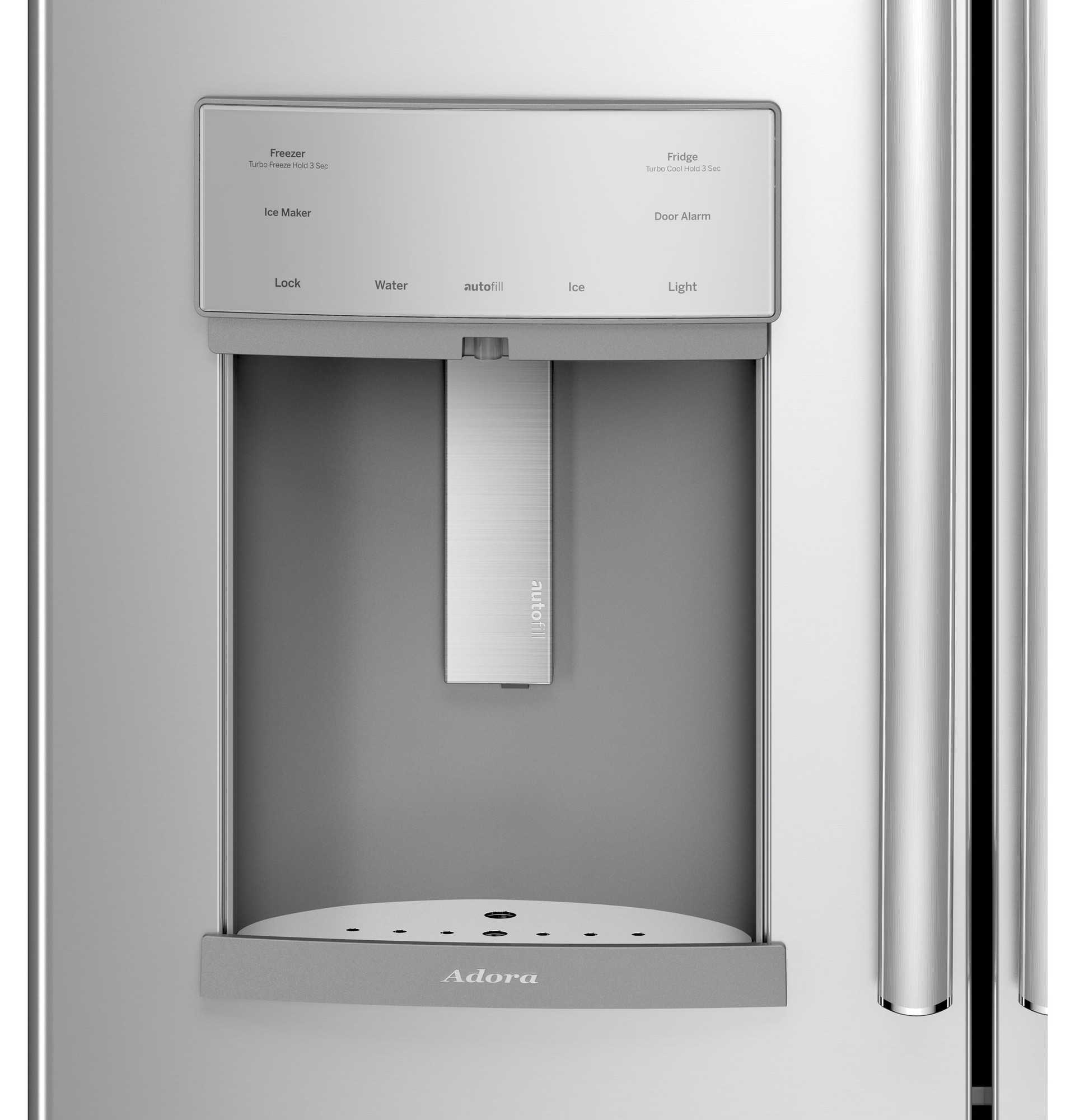 Adora series by GE 27.7 Cu. Ft. French-Door Refrigerator DFE28JSKSS, product image 4 of 11
