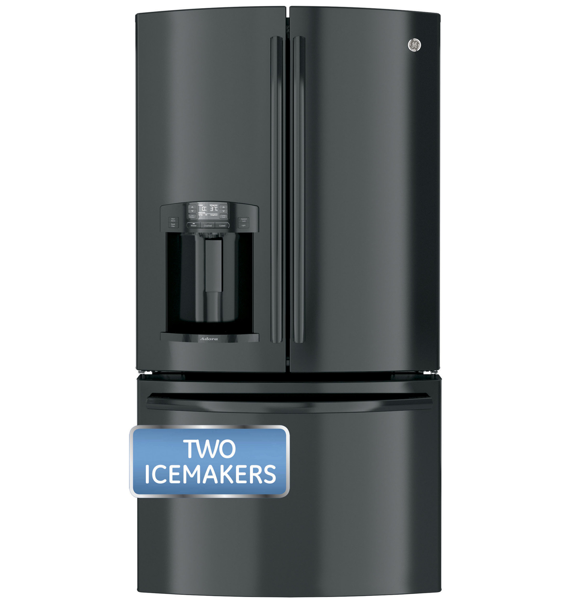 Adora series by GE 27.7 Cu. Ft. French-Door Refrigerator DFE29JGDBB, product image 2 of 4