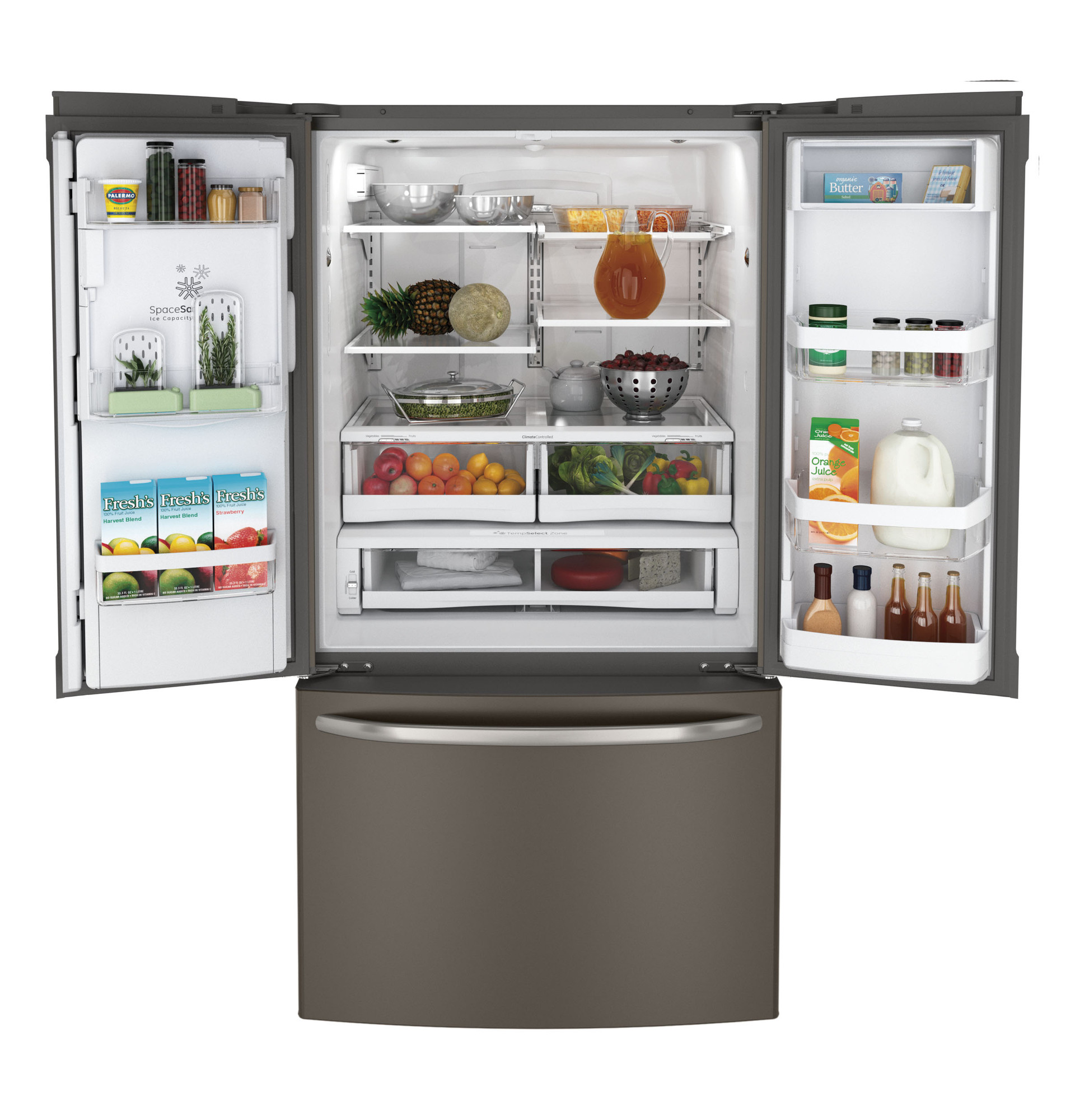Adora series by GE 27.7 Cu. Ft. French-Door Refrigerator DFE29JMDES, product image 2 of 8