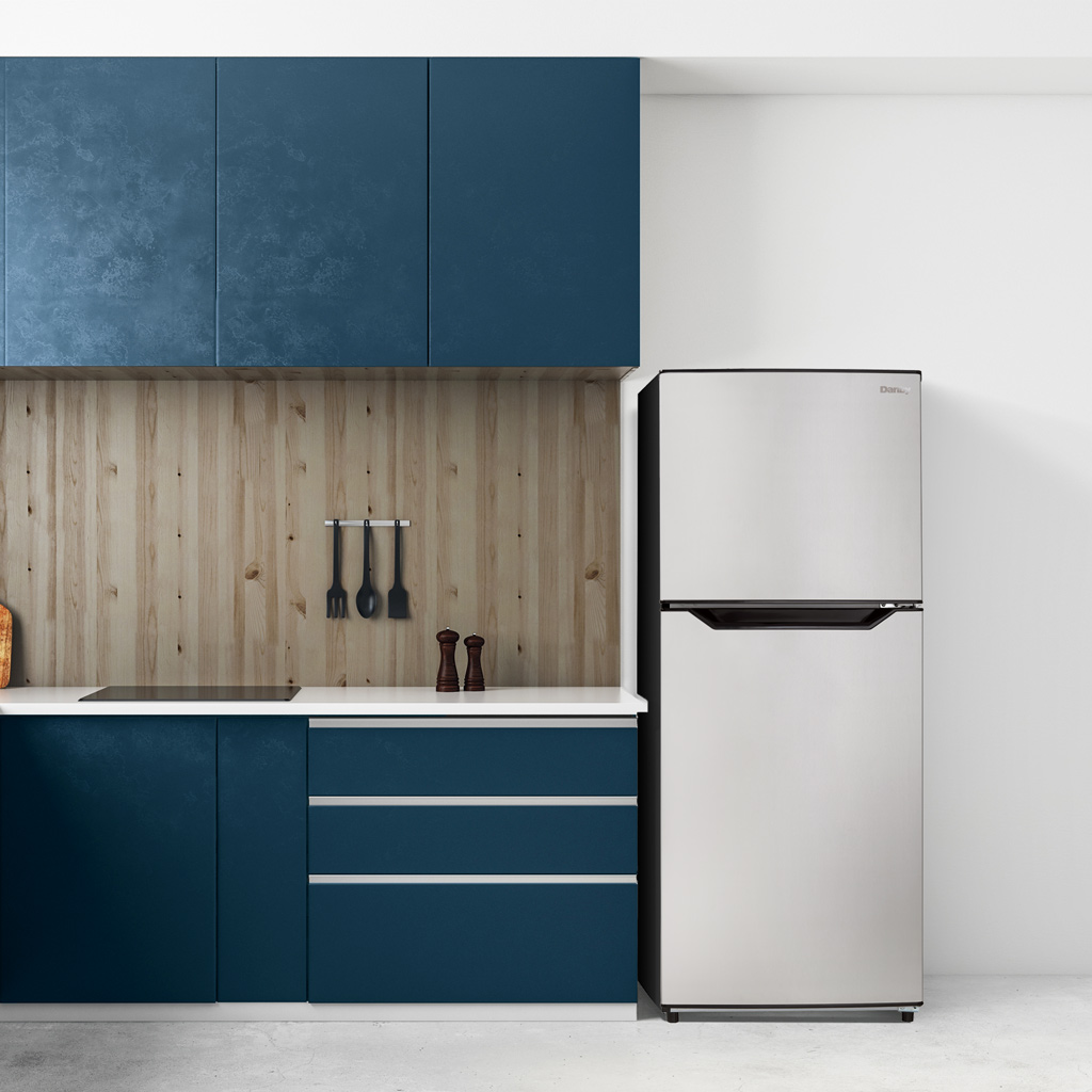 10.1 Cu. Ft. Apartment Size Top Mount Fridge DFF101B1BSSDB