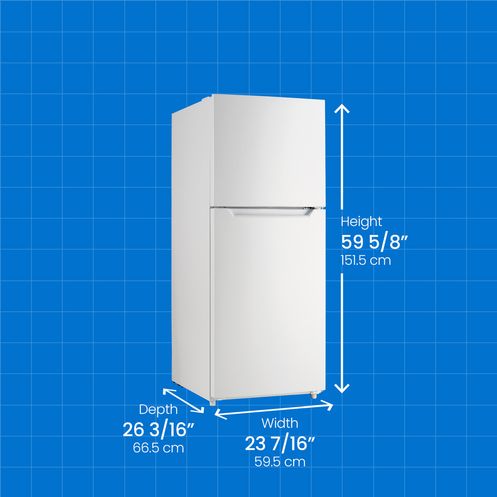 10.0 cu. ft. Apartment Size Fridge Top Mount view 6