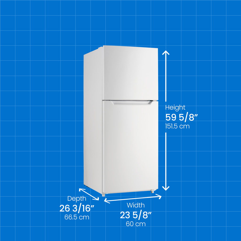 10.0 cu. ft. Apartment Size Fridge Top Mount view 4