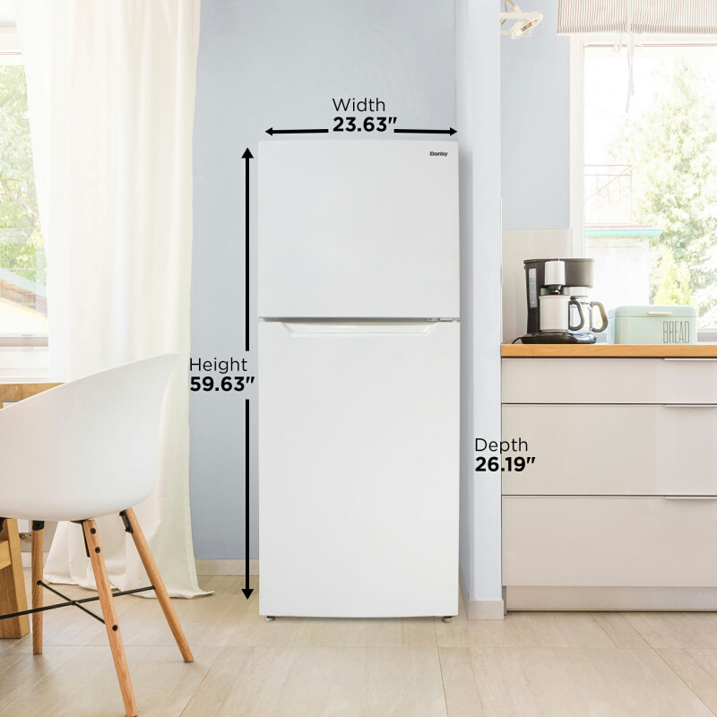 10.0 cu. ft. Apartment Size Fridge Top Mount view 7