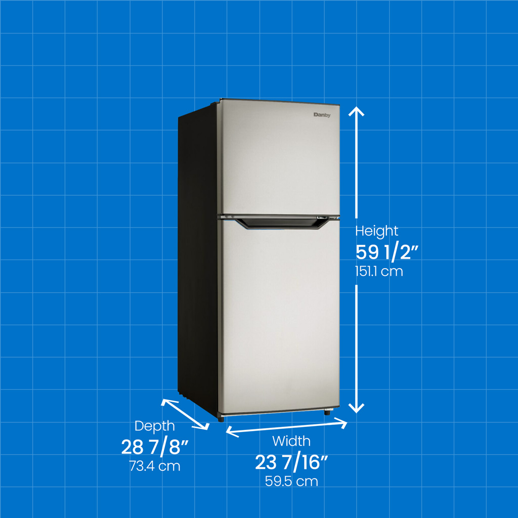 11.6 Cu. Ft. Apartment Size Top Mount Fridge DFF116B2SSDBR