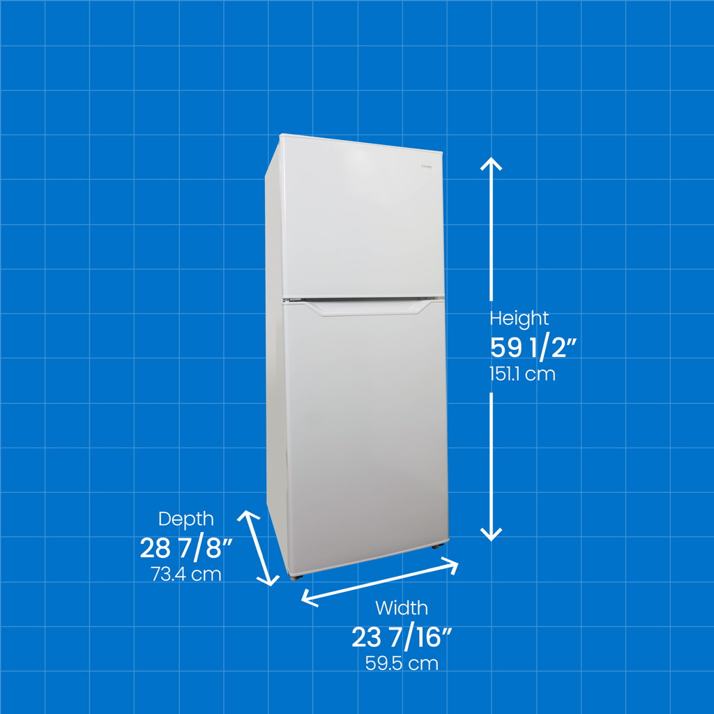11.6 Cu Ft. Apartment Size Top Mount Fridge DFF116B2WDBL