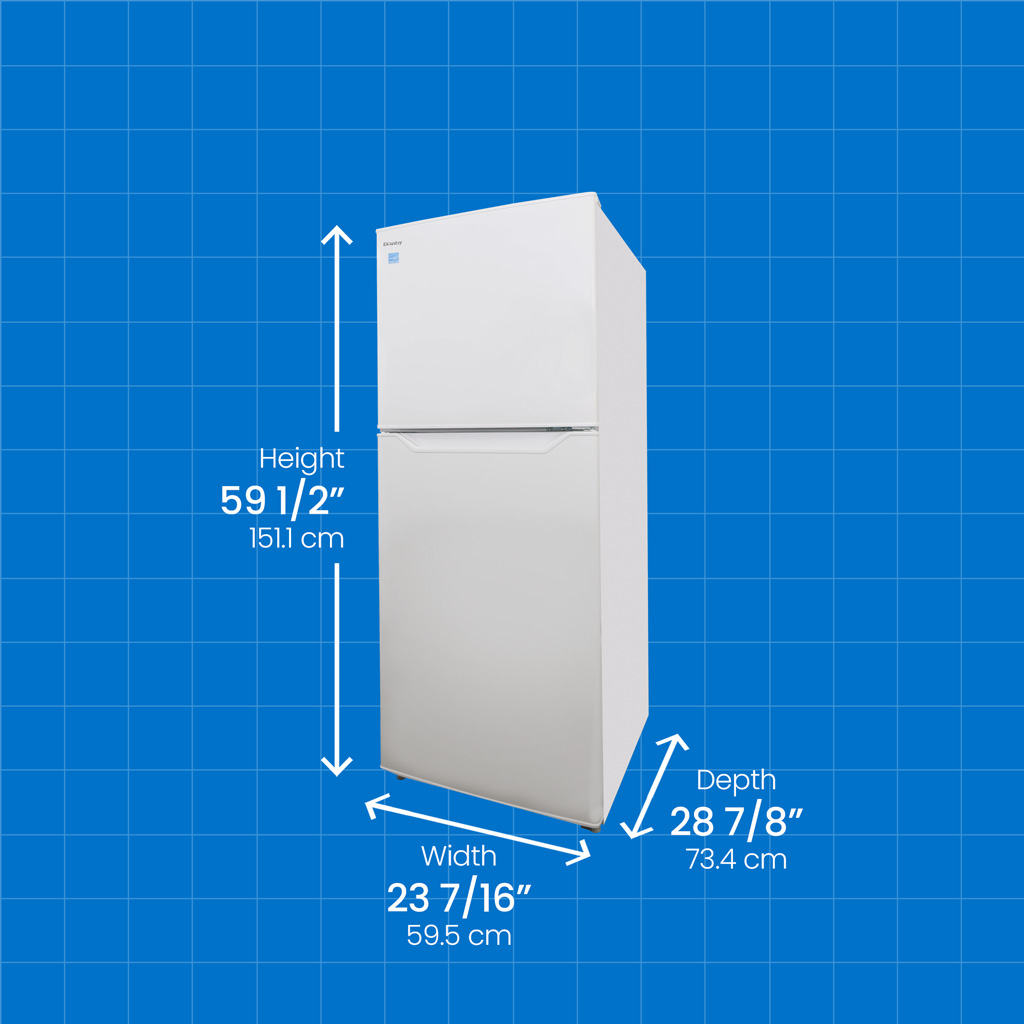 11.6 Cu Ft. Apartment Size Top Mount Fridge DFF116B2WDBR