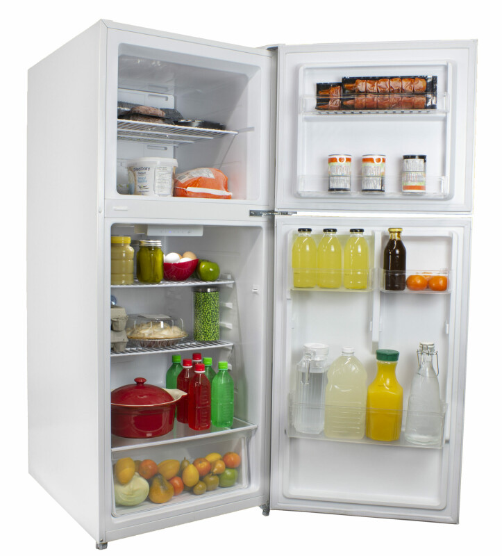 12.1 CF Refrigerator, Frost Free, Crisper with Cover,Electronic Thermostat DFF121C1WDBR