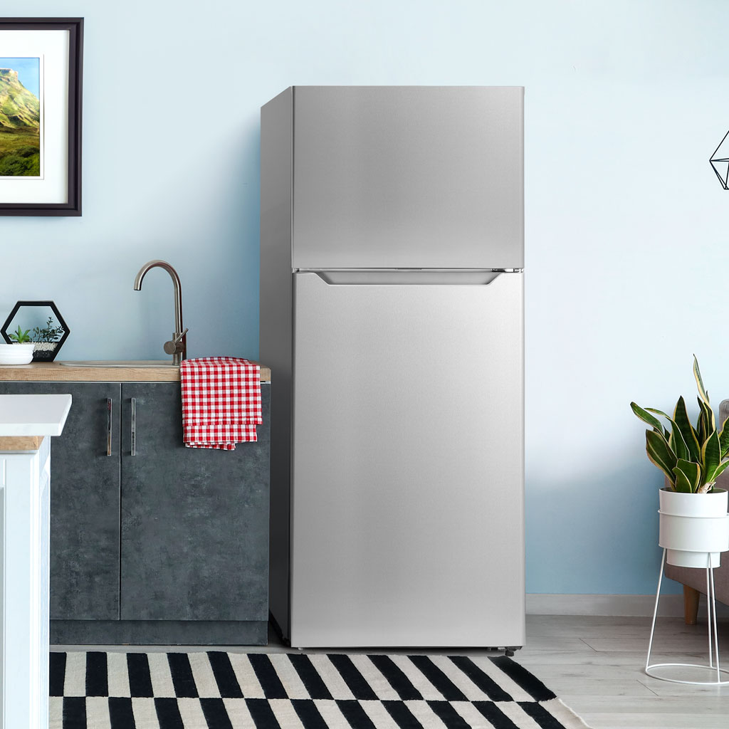 14.2 Cu. Ft. Apartment Size Top Mount Fridge DFF142E1SSDB