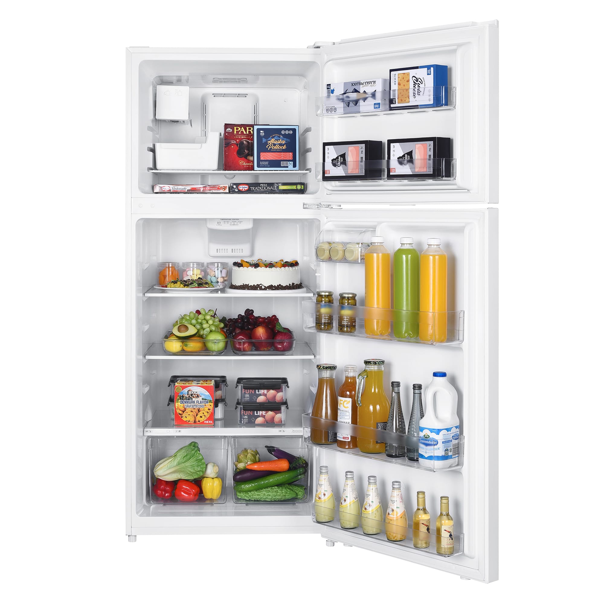 18 cu. ft. Top Mount Refrigerator in White DFF176B1WDB
