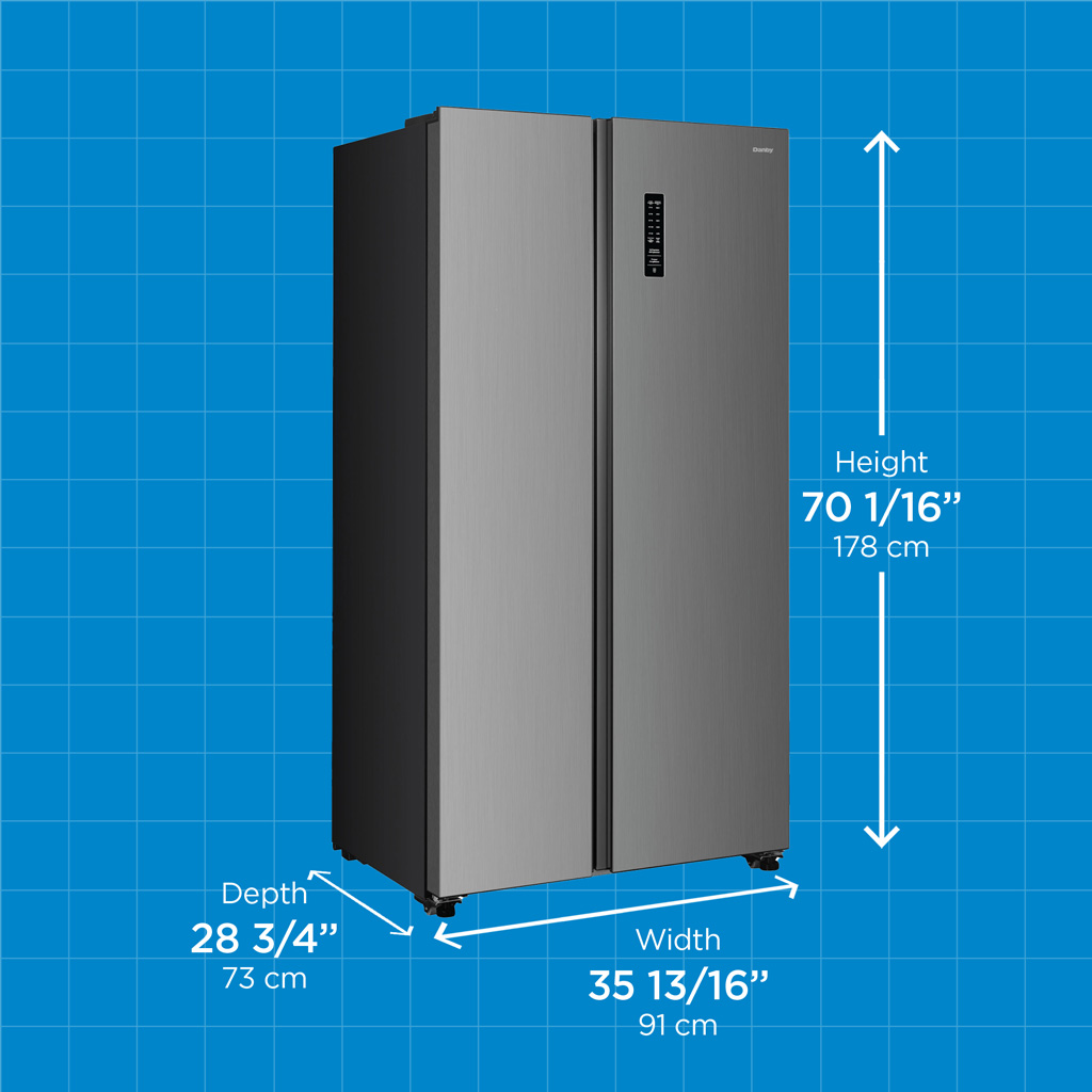 Danby 10.1 cu. ft. Top Mount Apartment Size Fridge in Stainless Steel Look DFF212B1SLDB