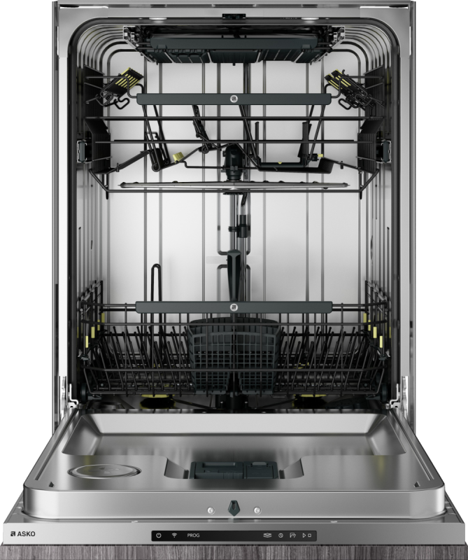 50 Series, fully integrated XXL dishwasher tested for 20 years of use with a three-level Flexi Racks™ system, a low noise level (40 dB), Status Light™, Turbo Combi Drying™ and connectivity. T DFI565XXLSOF