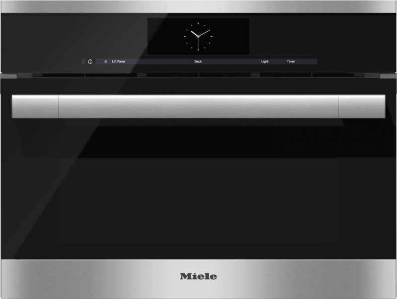 Steam oven with full‑fledged oven function and XL cavity - theall-rounder with water (plumbed) connection for discerning cooks. DGC67051