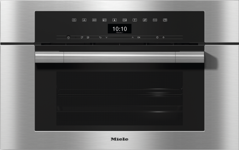 30" Compact Combi‑Steam Oven XL for steam cooking, baking, roasting with networking + BrilliantLight. DGC7370